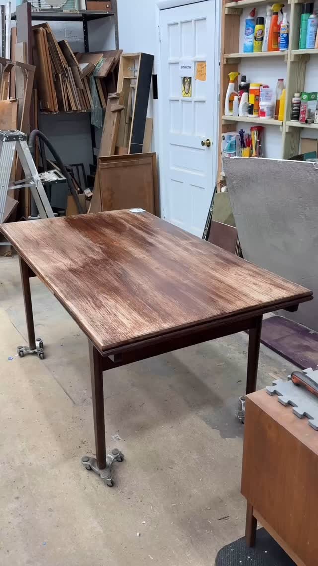 It’s sold, sorry folks!
When you come to our warehouse sales, you can purchase pieces and have us refinish them for you, like this beauty!
Come see what’s new this weekend.
