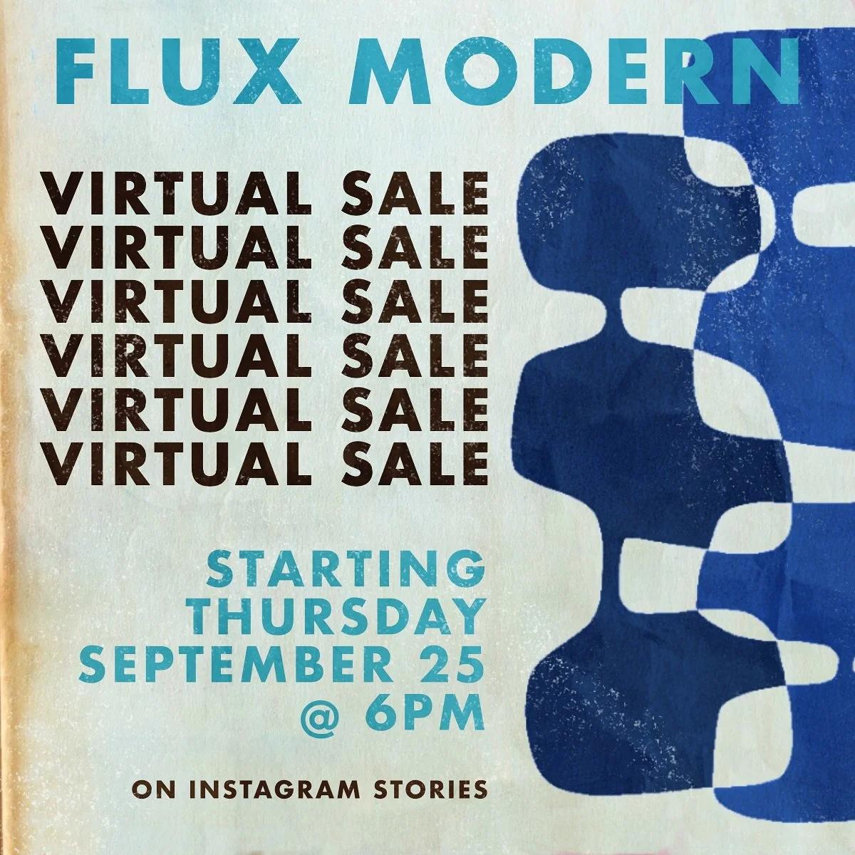 VIRTUAL SALE TONIGHT @ 6PM
On our Instagram Stories

100 pieces:
-First crack at fresh new inventory
-Discounted and clearance items

We&rsquo;ll be posting allllmost all of our available inventory. 

To make things easiest, when the sale is going, r
