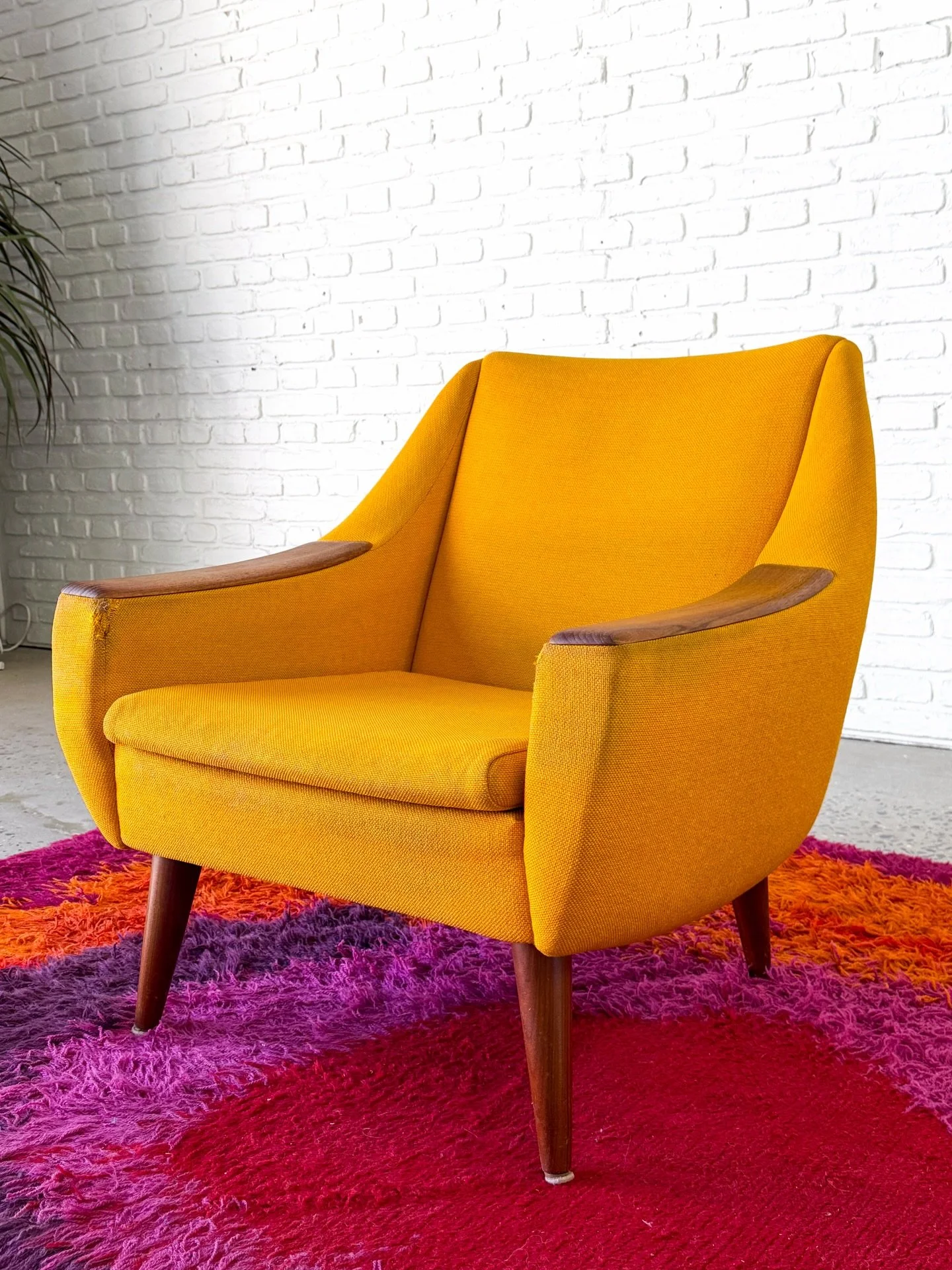 What color should we do this beauty in? 

Great bones on this Scandinavian armchair, it just needs a makeover. Pick your fabric and let&rsquo;s turn this into an heirloom piece for you and your family. 

It&rsquo;s not huge and bulky either. Just the