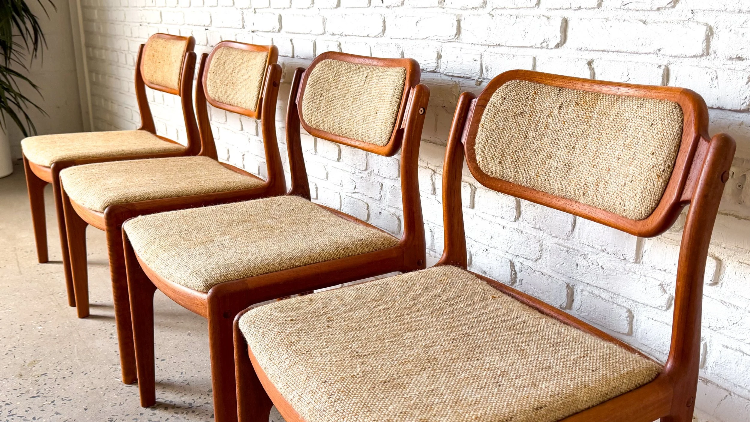 Set of 4 Solid Teak Dining Chairs by Dixie5.jpg