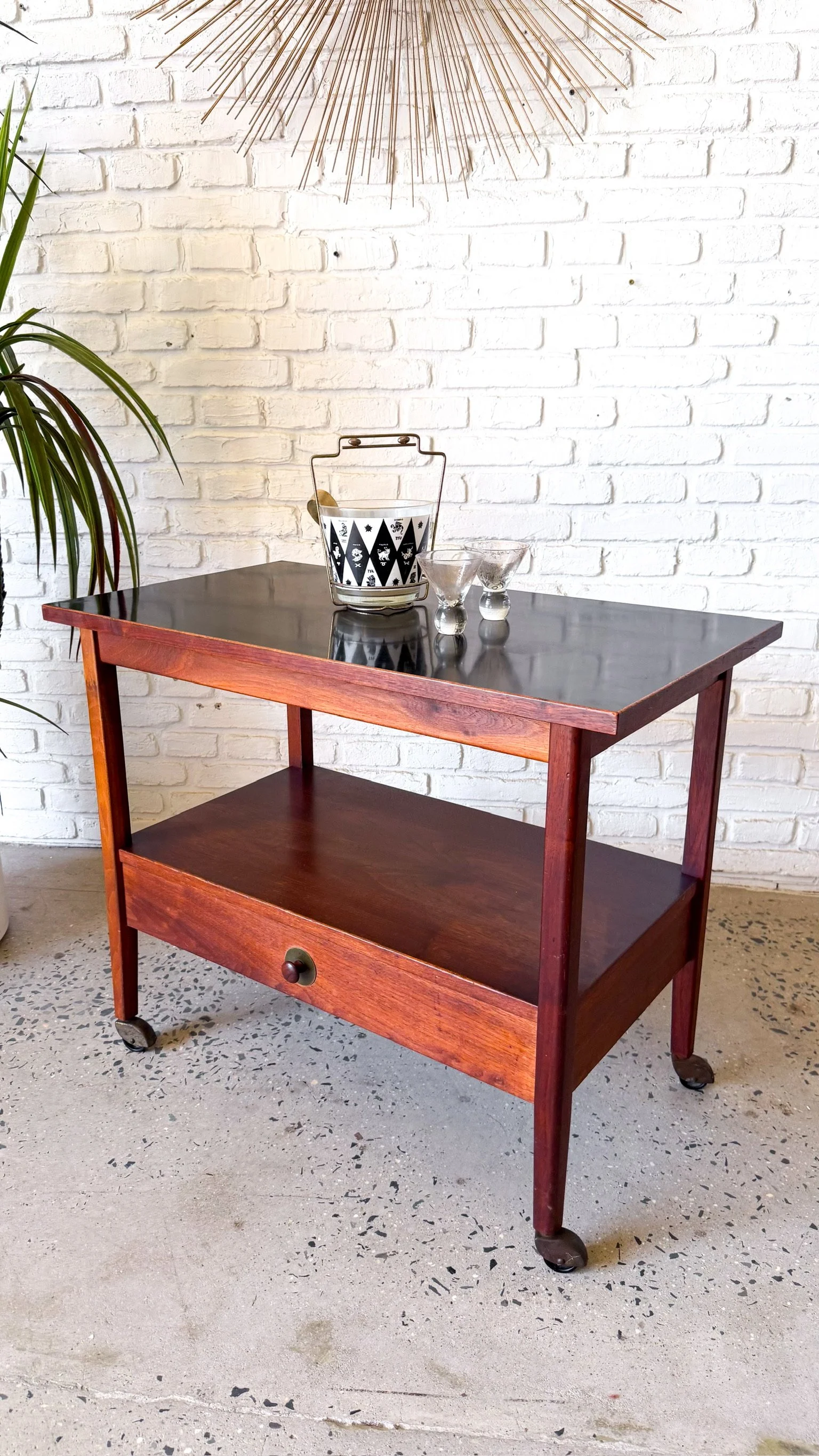 Founders Walnut Rolling Cart c. 1960s2.jpg