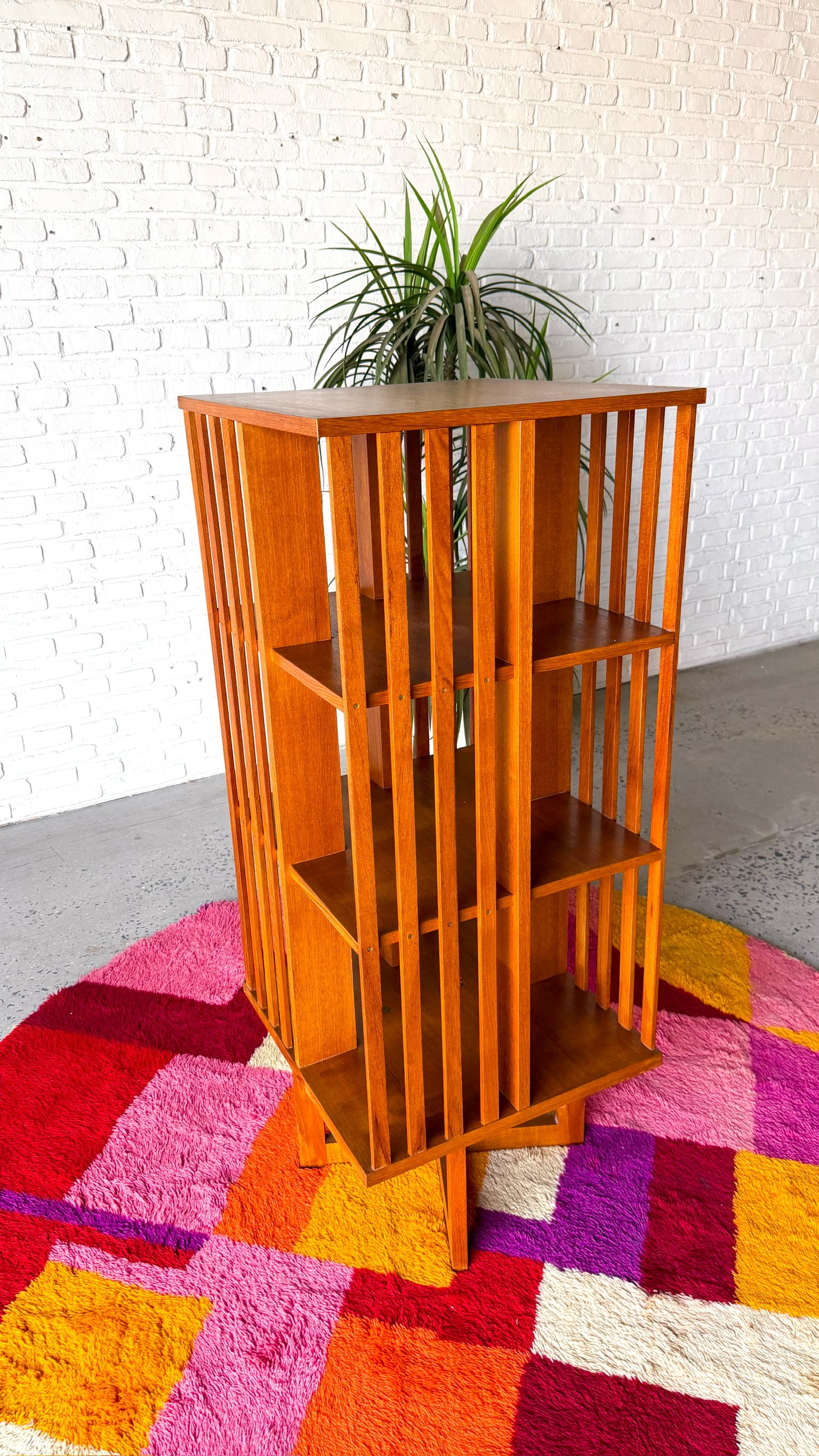 Rotating Teak Bookcase Made in Sweden2.jpg