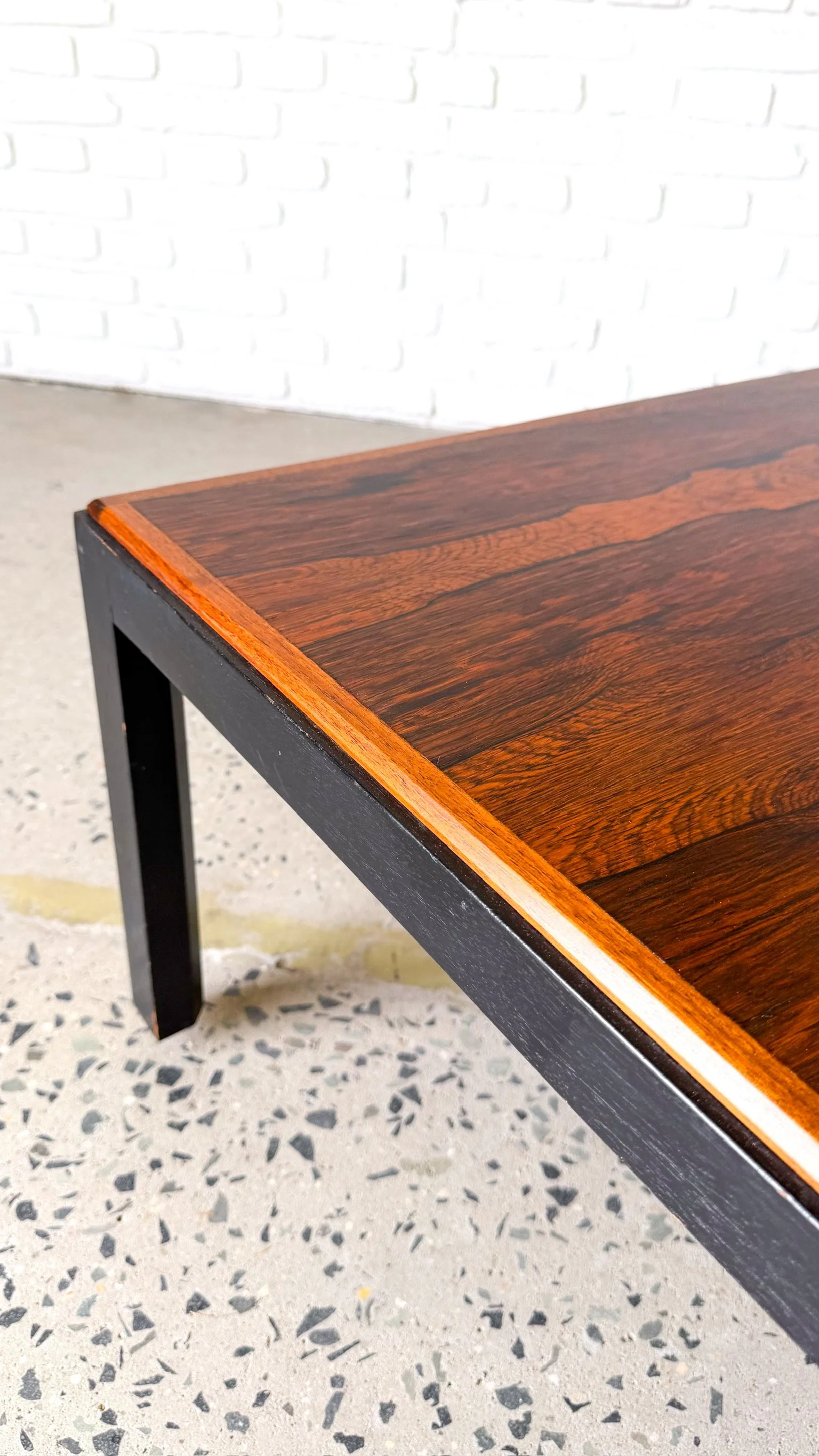 Danish Modern Rosewood Square Coffee Table8.jpg