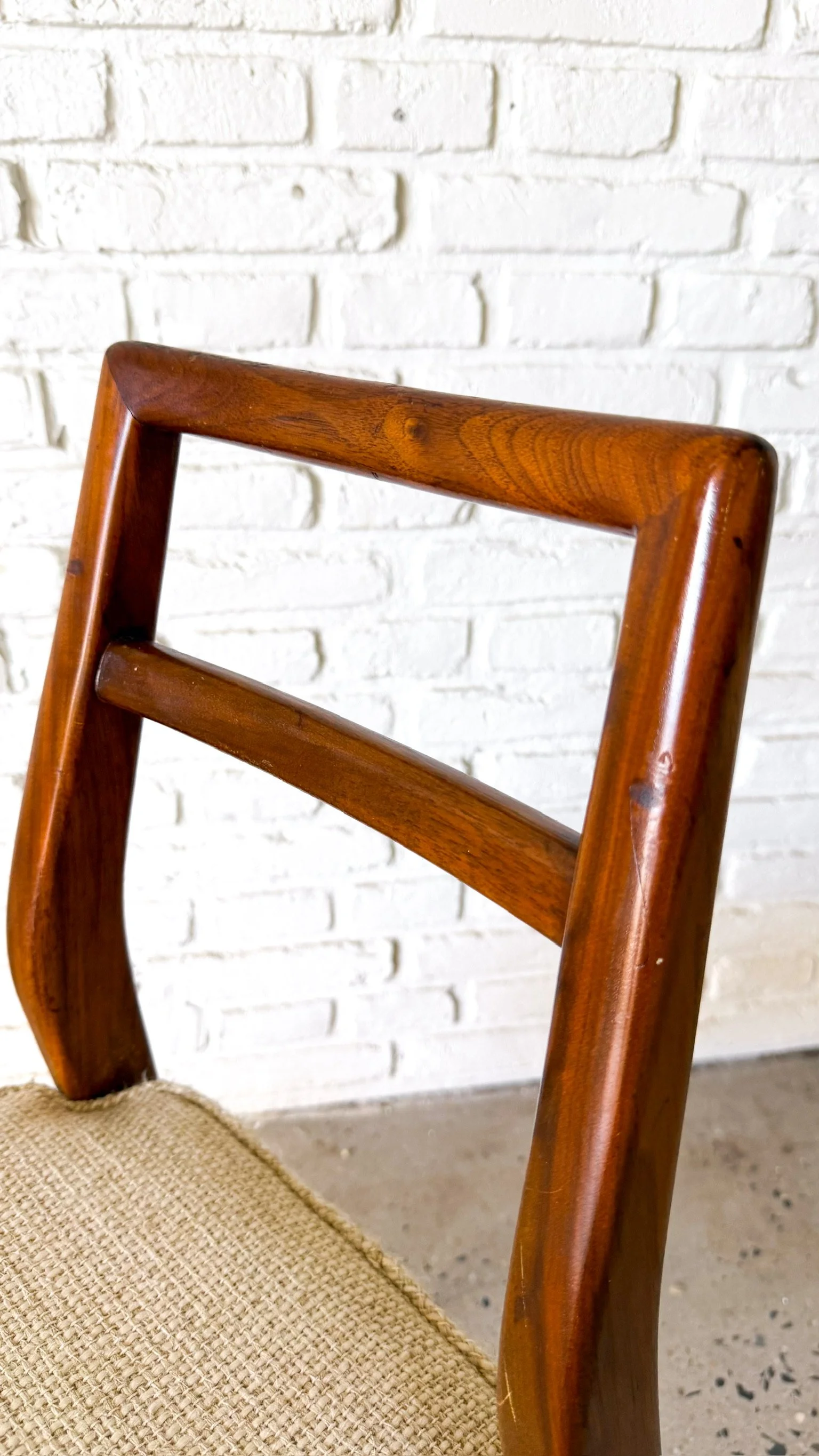 Mel Smilow Solid Walnut Set of 6 Dining Chairs18.jpg