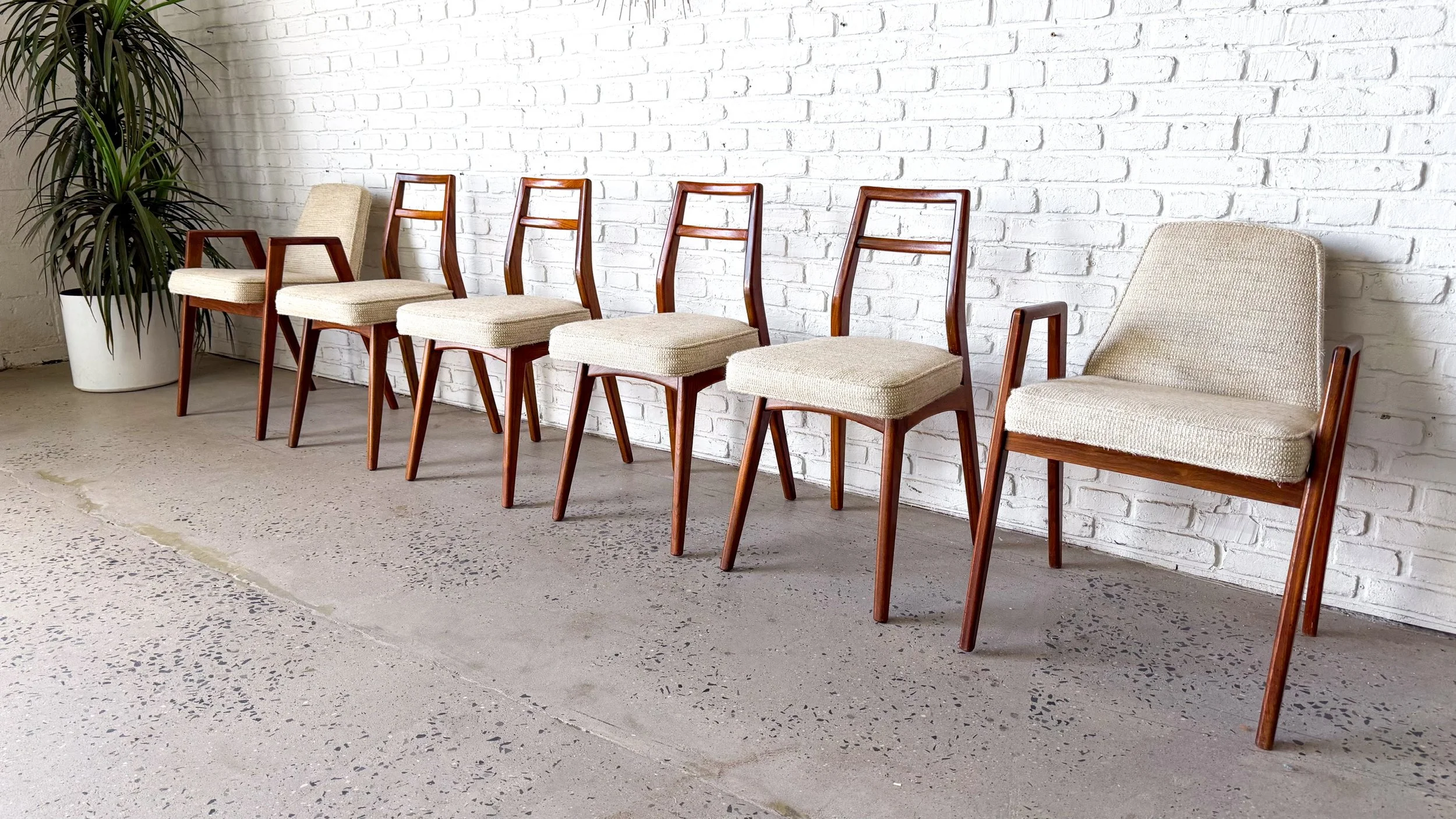 Mel Smilow Solid Walnut Set of 6 Dining Chairs2.jpg
