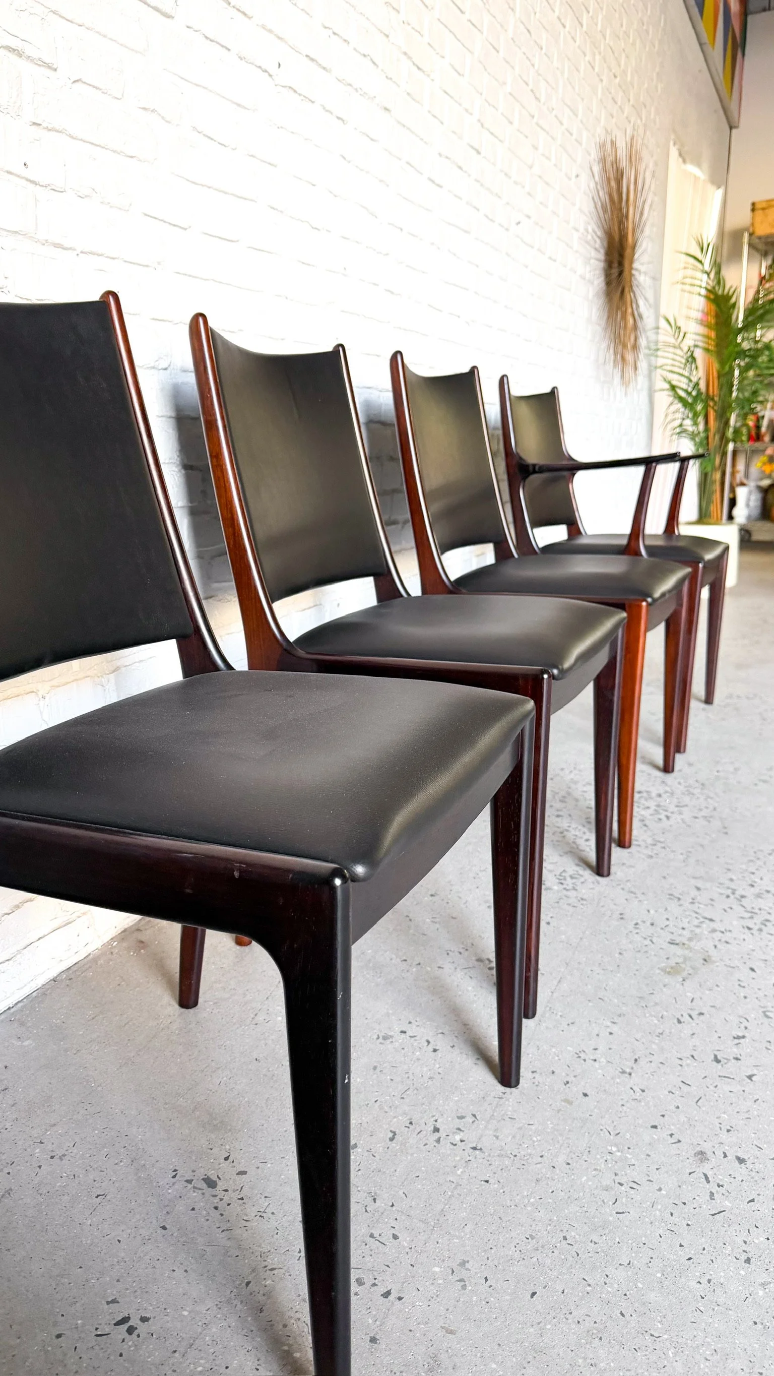 Johannes Andersen Danish Rosewood Dining Chairs5.jpg