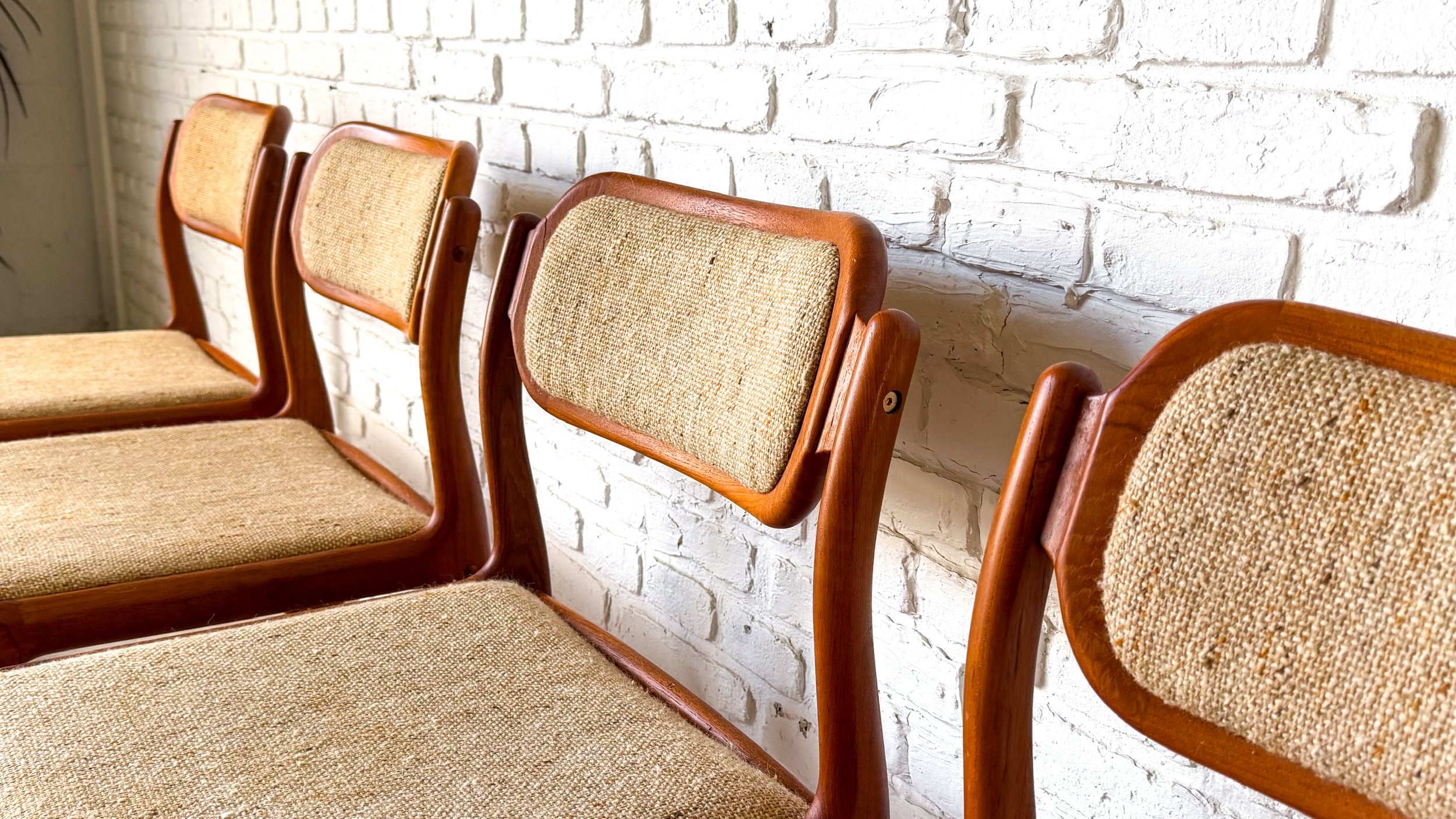 Set of 4 Solid Teak Dining Chairs by Dixie7.jpg