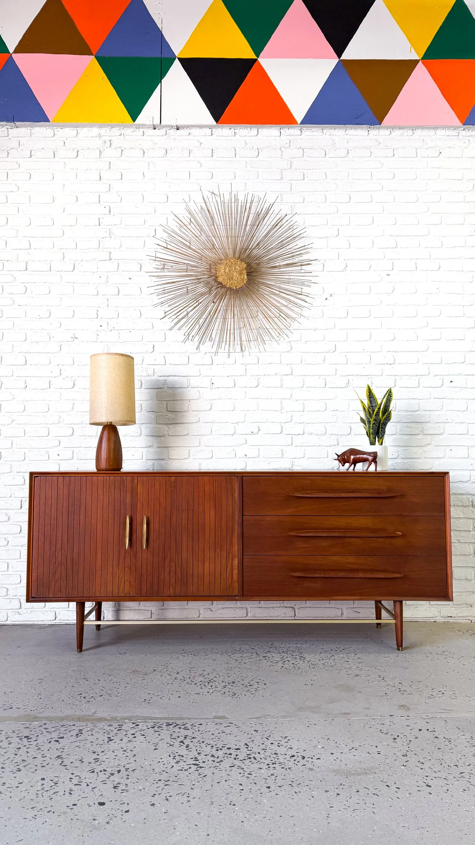 1960s Mid Century Modern Walnut Lowboy Dresser3.jpg