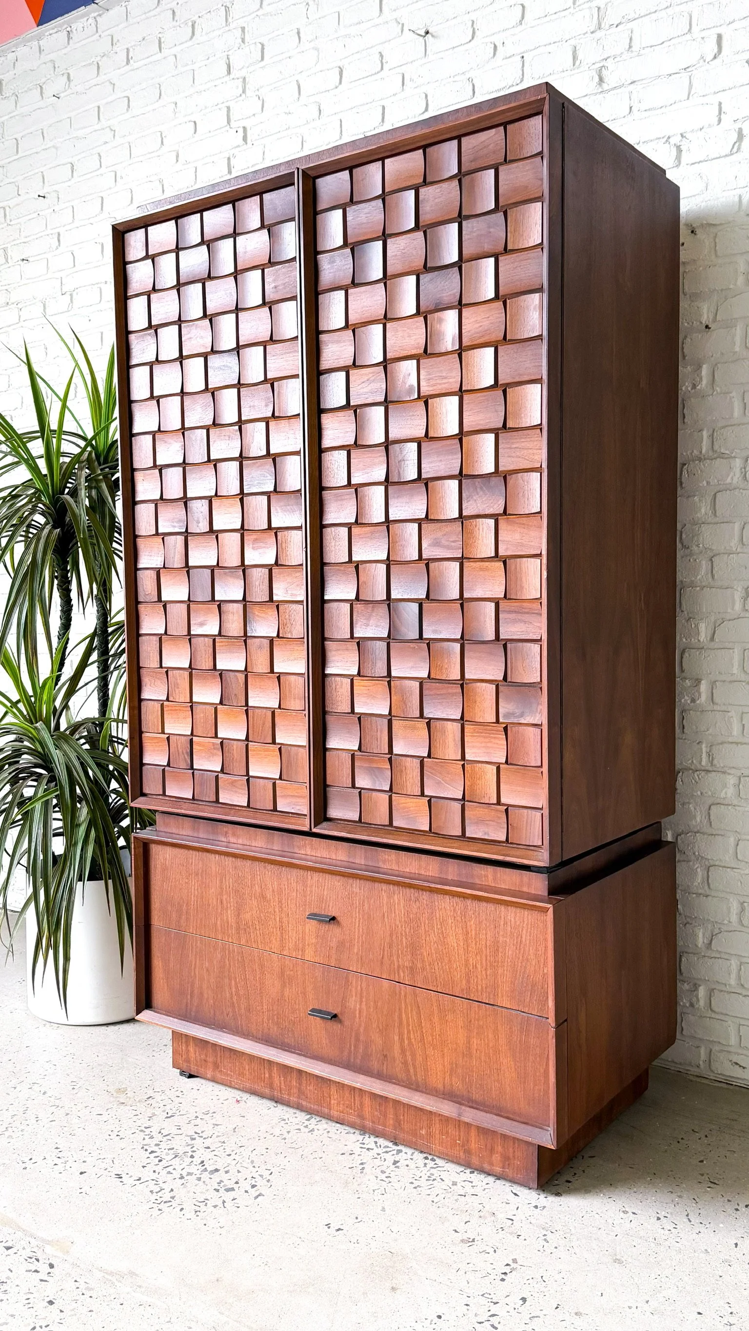 1960s Brutalist Walnut Armoire by Tobago Canada3.jpg