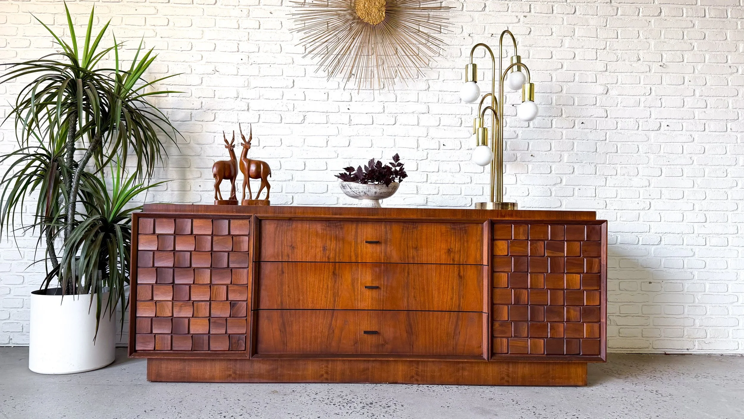 1960s Brutalist Walnut Lowboy Dresser by Tobago Canada5.jpg