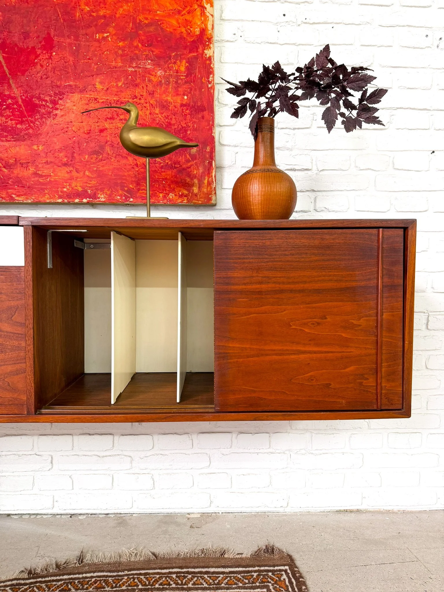 Wall mounted record console credenza9.jpg