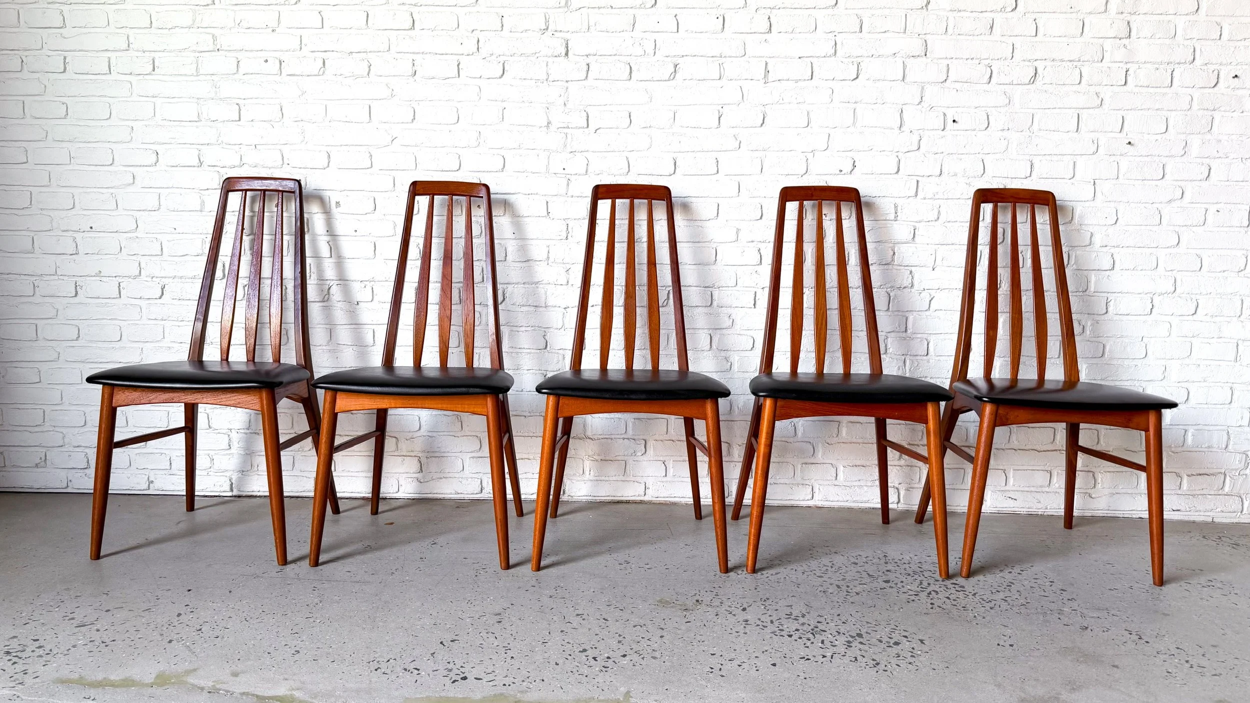 6 danish modern teak “eva” dining chairs by niels koefoed6.jpg