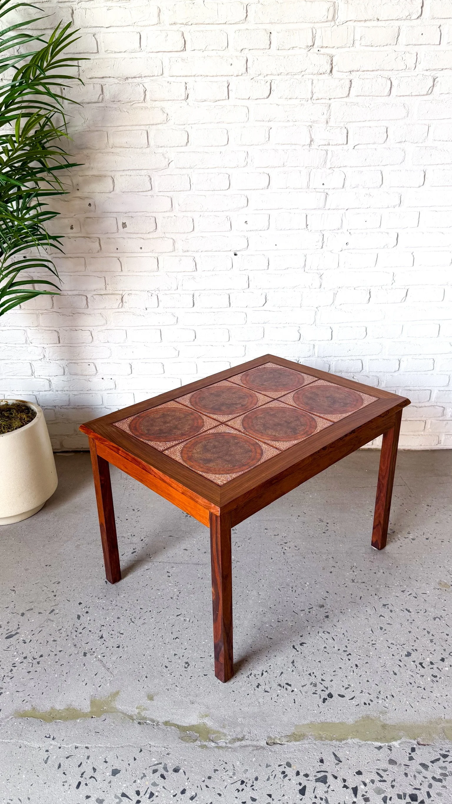 Danish Modern Rosewood and Tile Top Side Table1.jpg