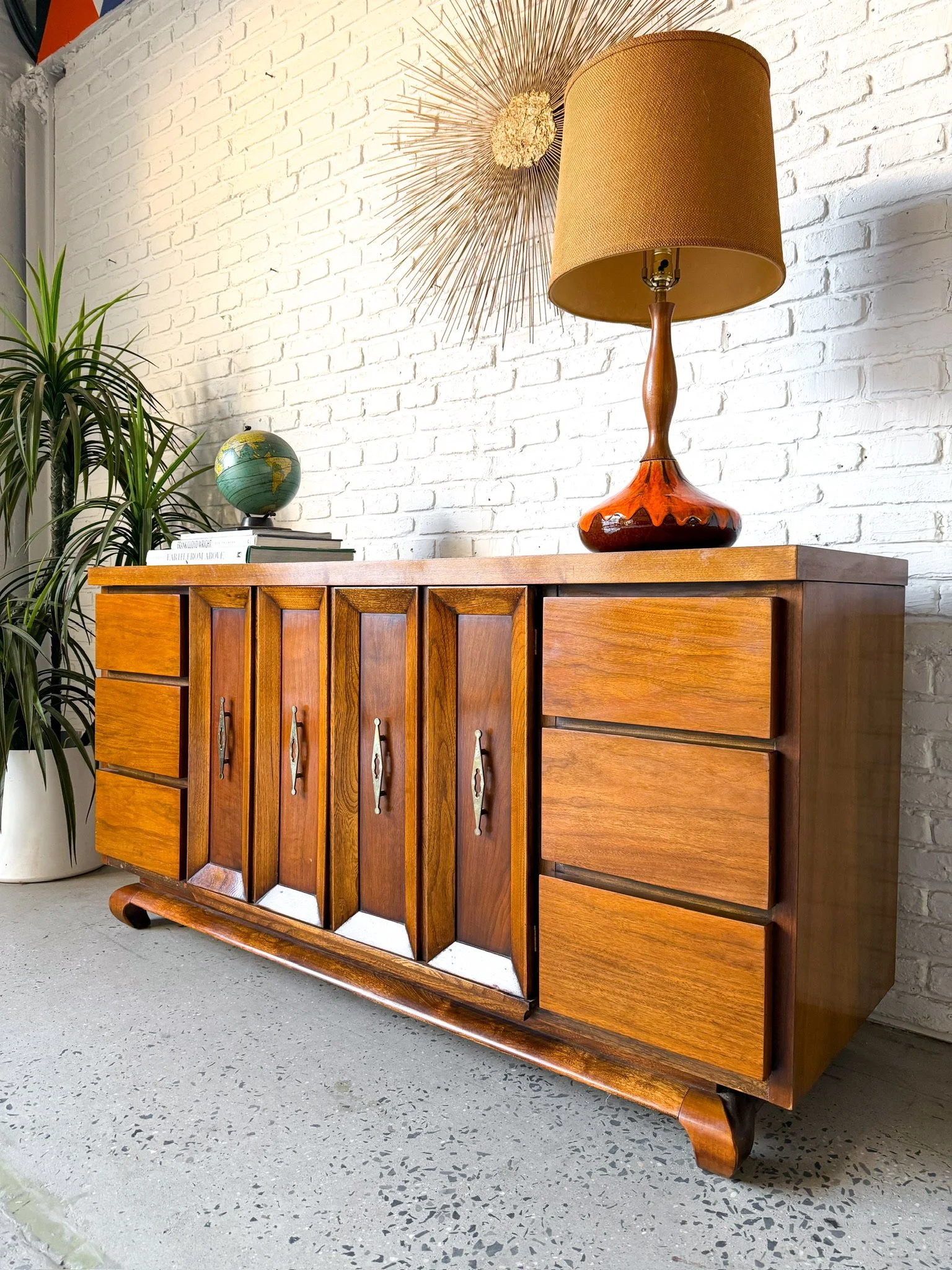 American of Martinsville walnut lowboy dresser2.jpg