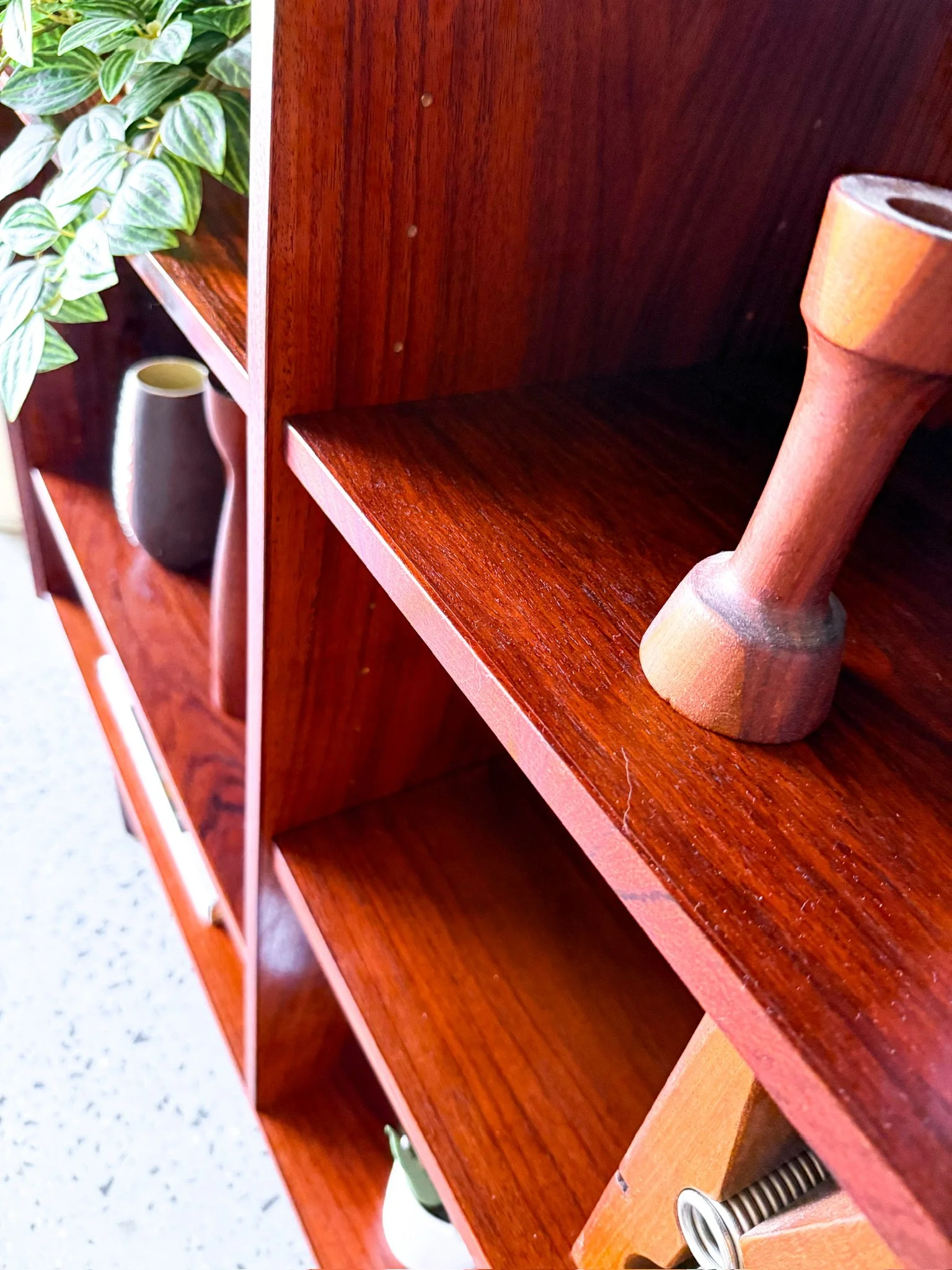 Danish Modern Rosewood Low Bookcase circa 1960s