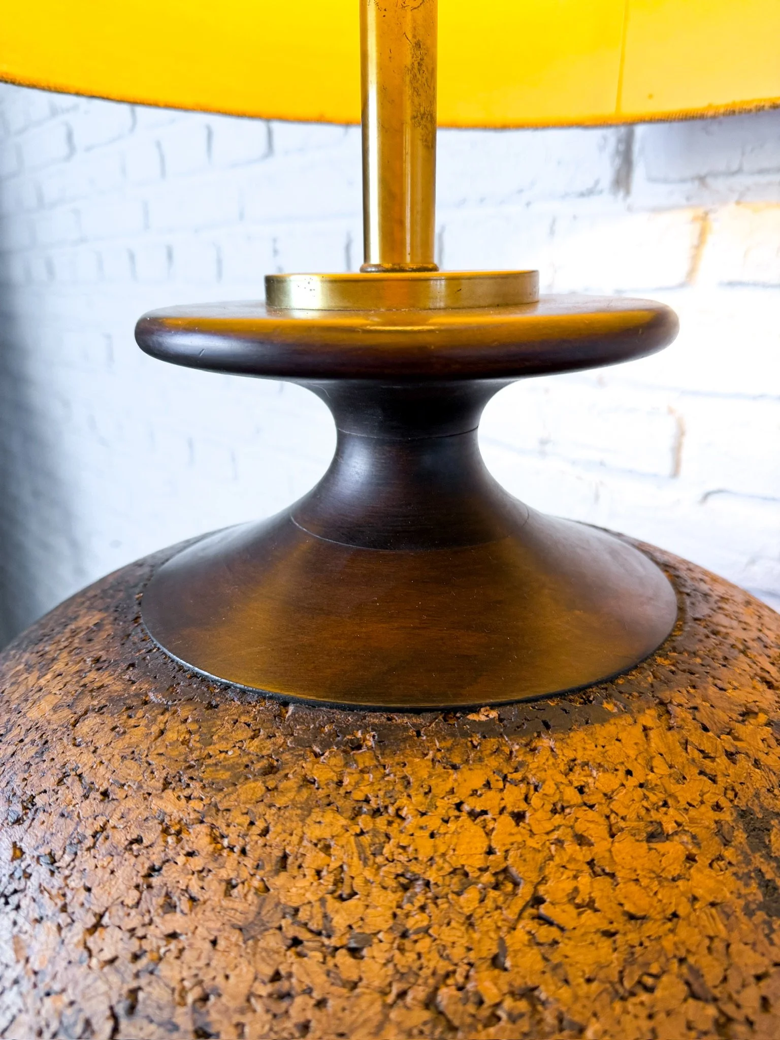 Huge Mid Century Modern Cork Lamp1.jpg