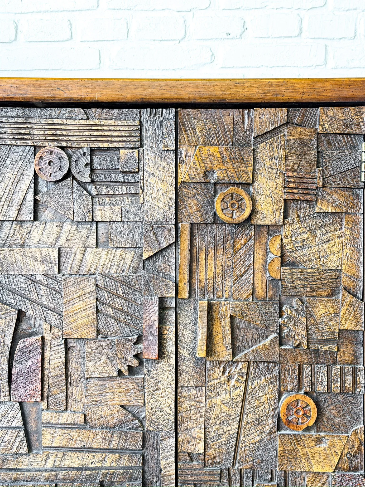 Lane Pueblo Brutalist 1970s Lowboy Dresser 11.jpg