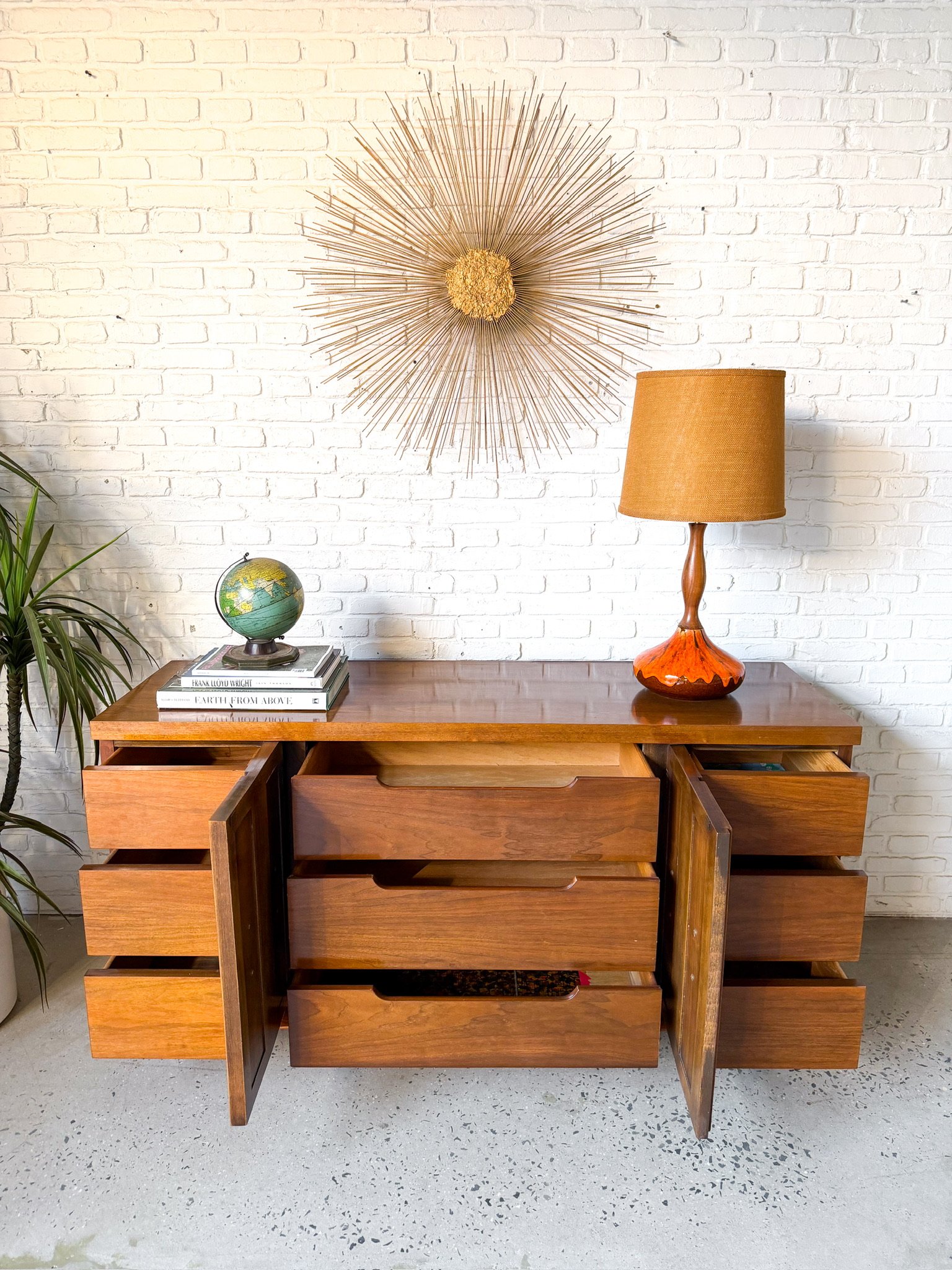 American of Martinsville walnut lowboy dresser6.jpg