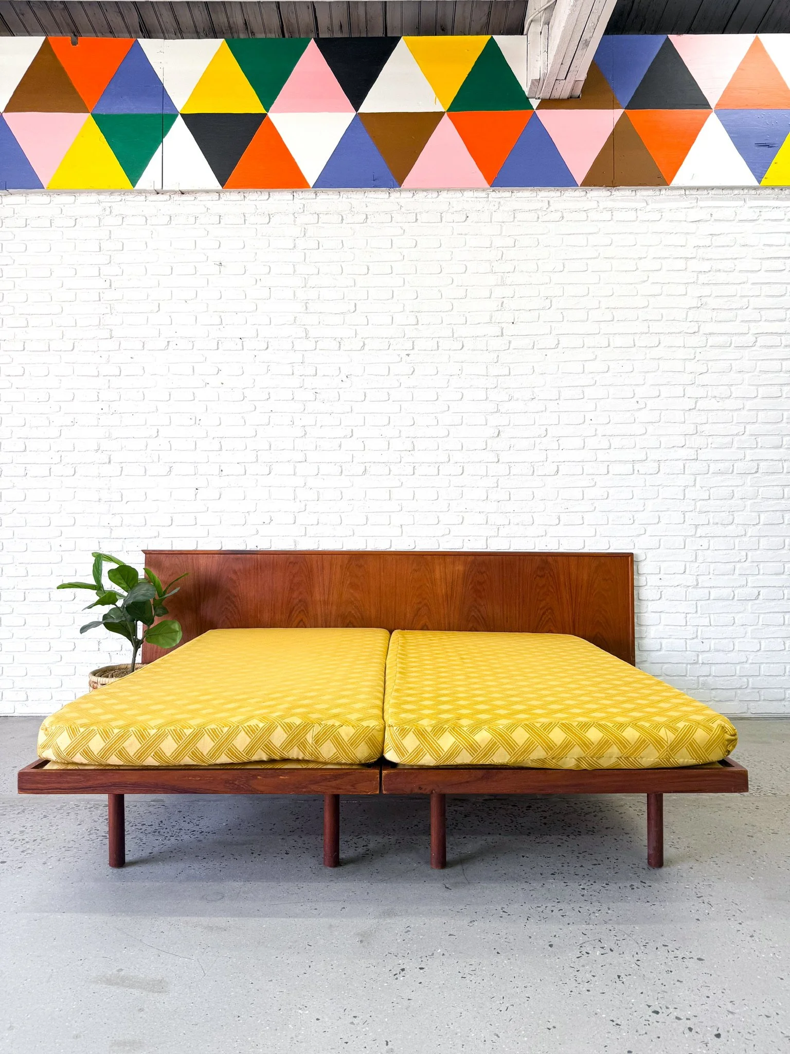 Twin Beds and Teak Headboard11.JPG