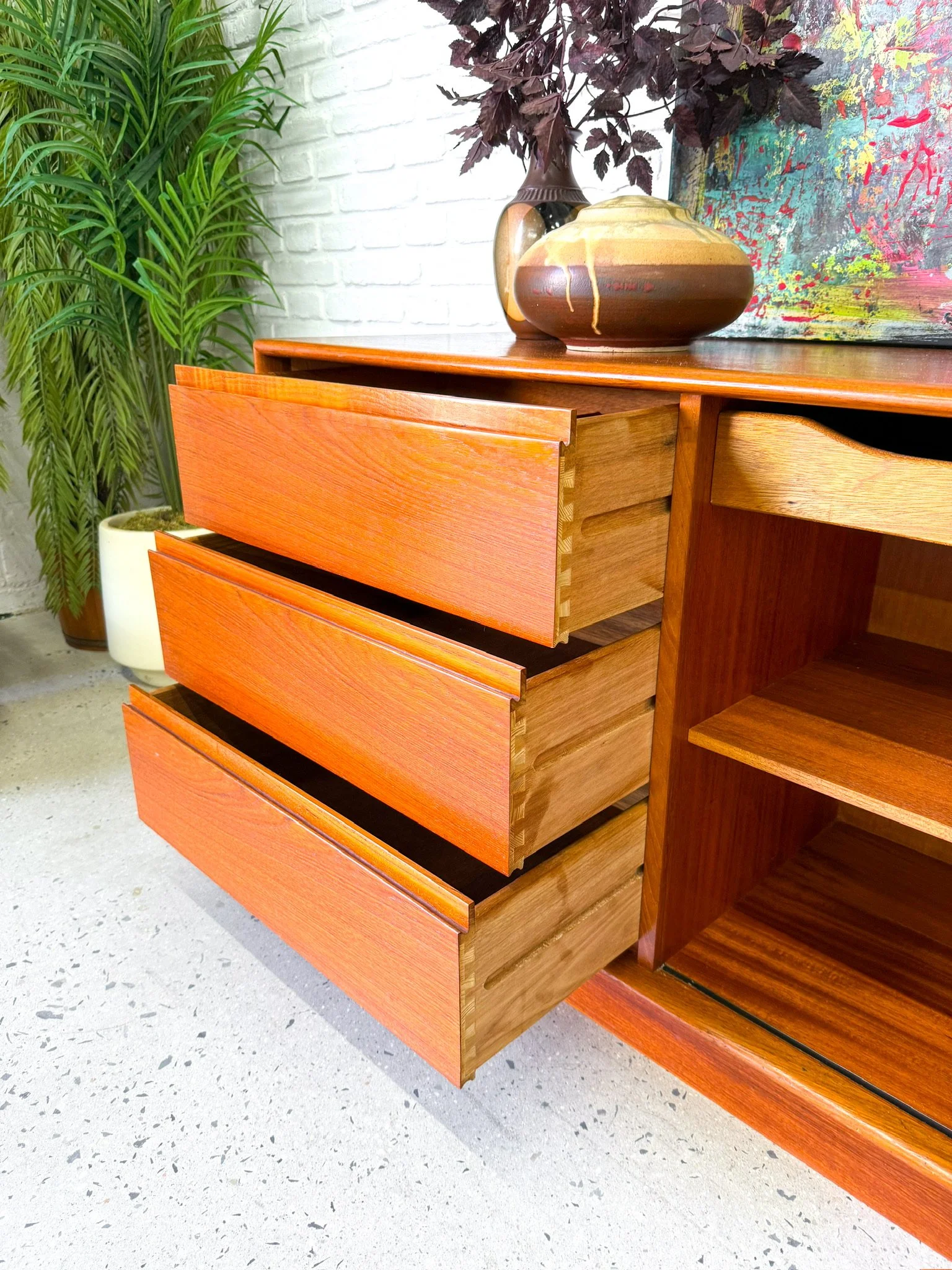 Danish Modern Lowboy Dresser by Art Furn10.JPG