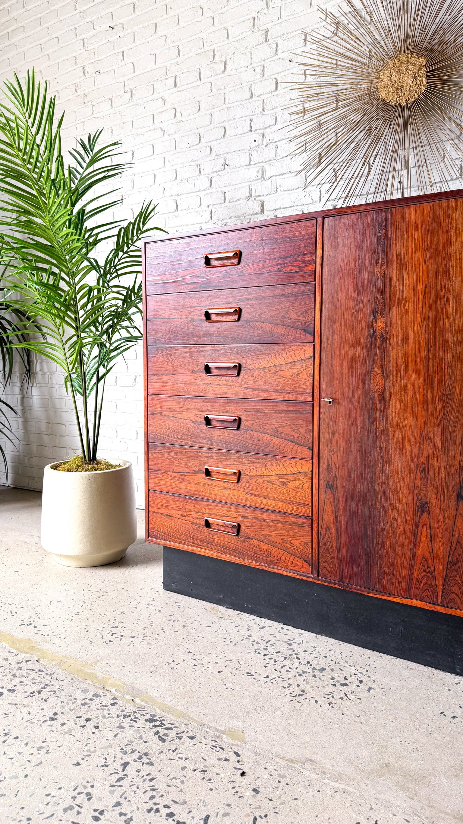 Rosewood Chest Highboy  Made in Denmark1.jpg
