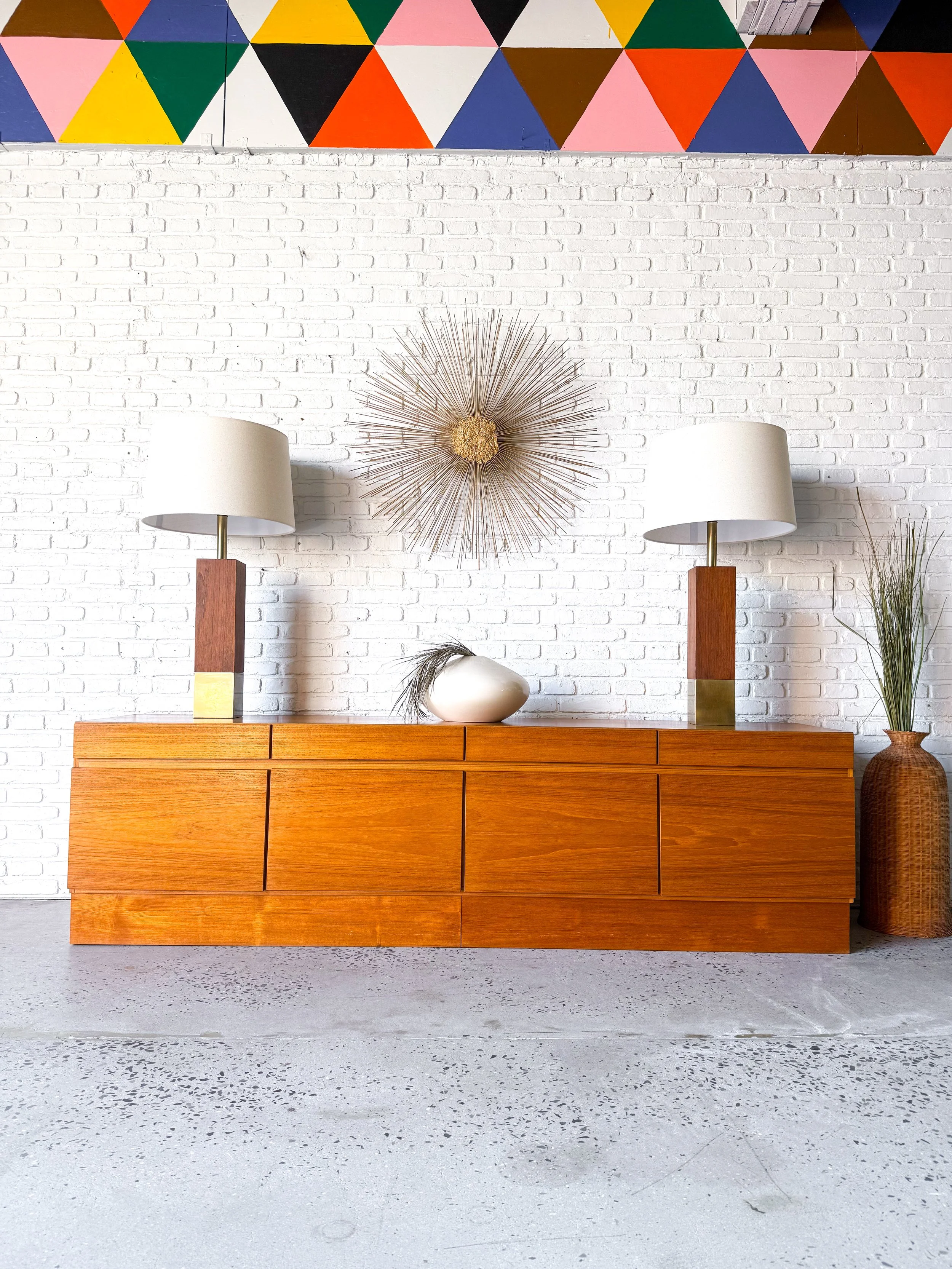 1970s XL Danish Teak Credenza Media Cabinet4.JPG