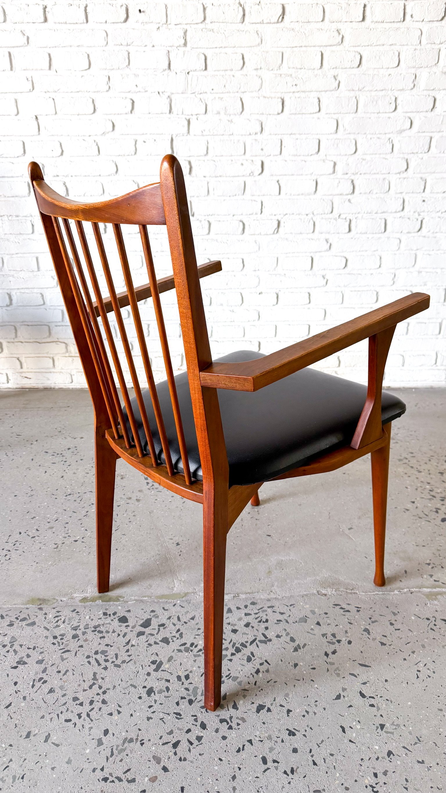 Mid Century Modern Walnut Dining Chairs with Spindle Backs15.jpg