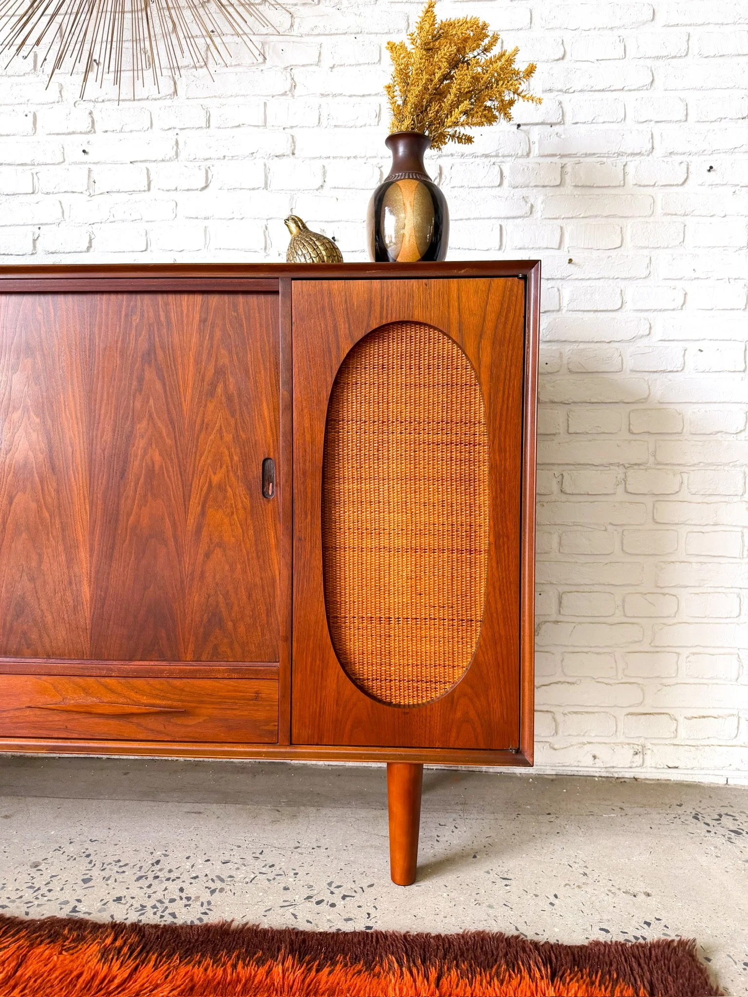 Specialty Woodcraft Walnut Bookcase Sideboard9.jpg