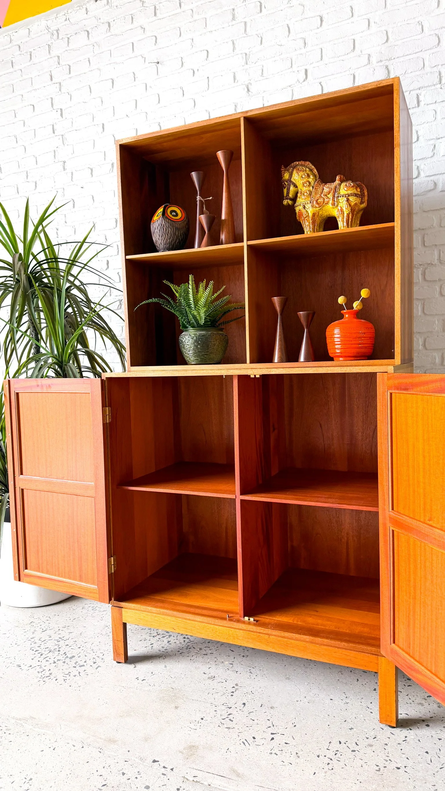 Danish Teak Two Piece Bookcase12.jpg