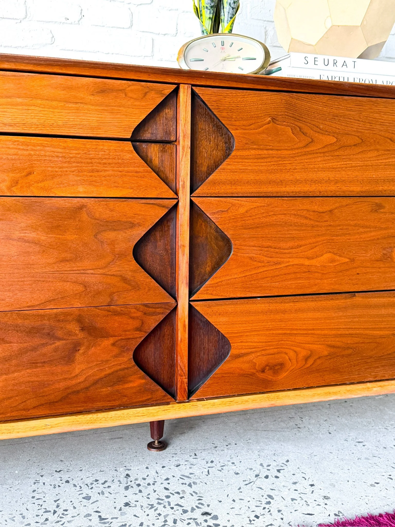Rare Mid-Century Grosfeld House Walnut Credenza- refinished!8.jpg