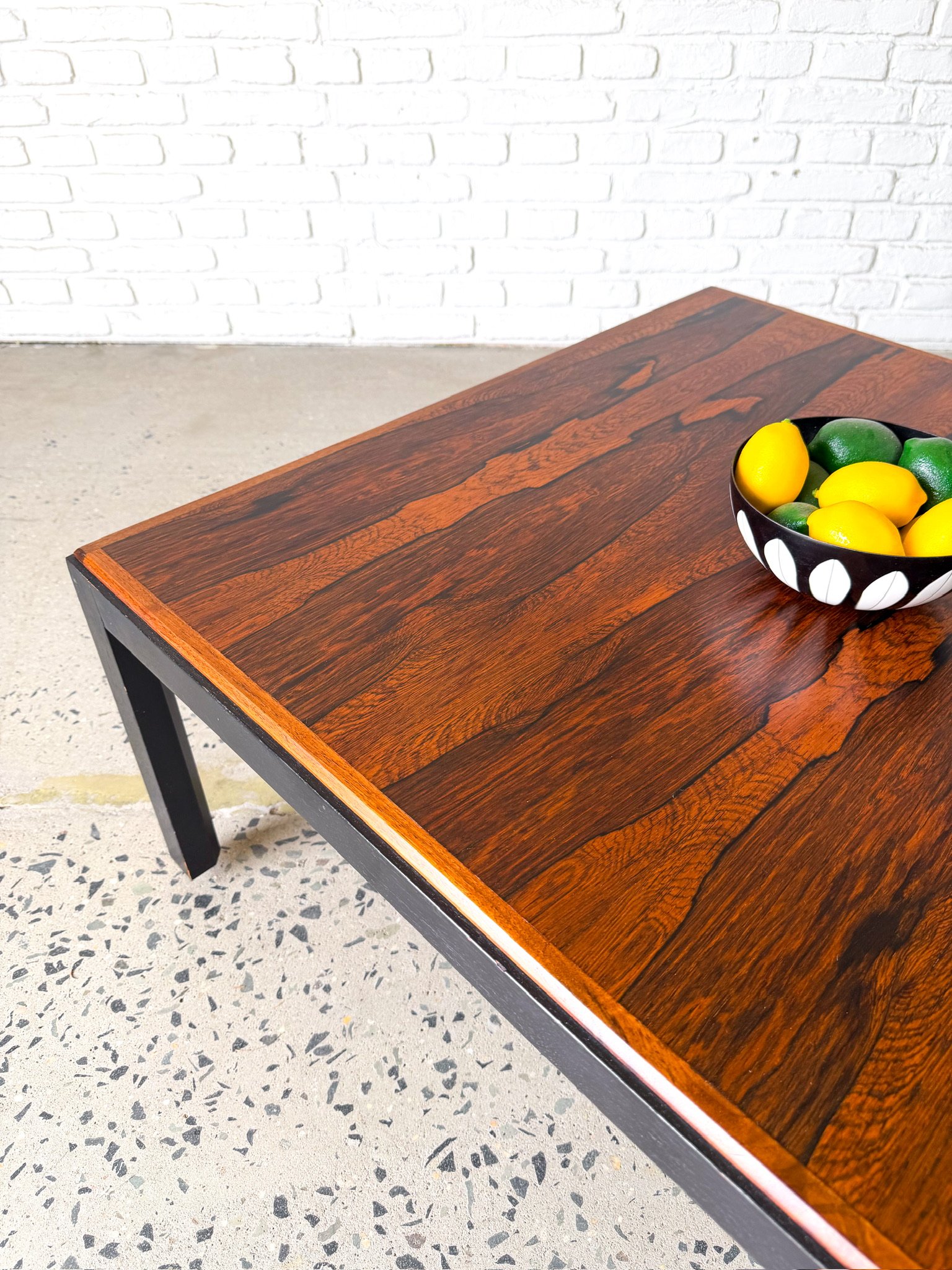 Danish Modern Rosewood Square Coffee Table10.jpg