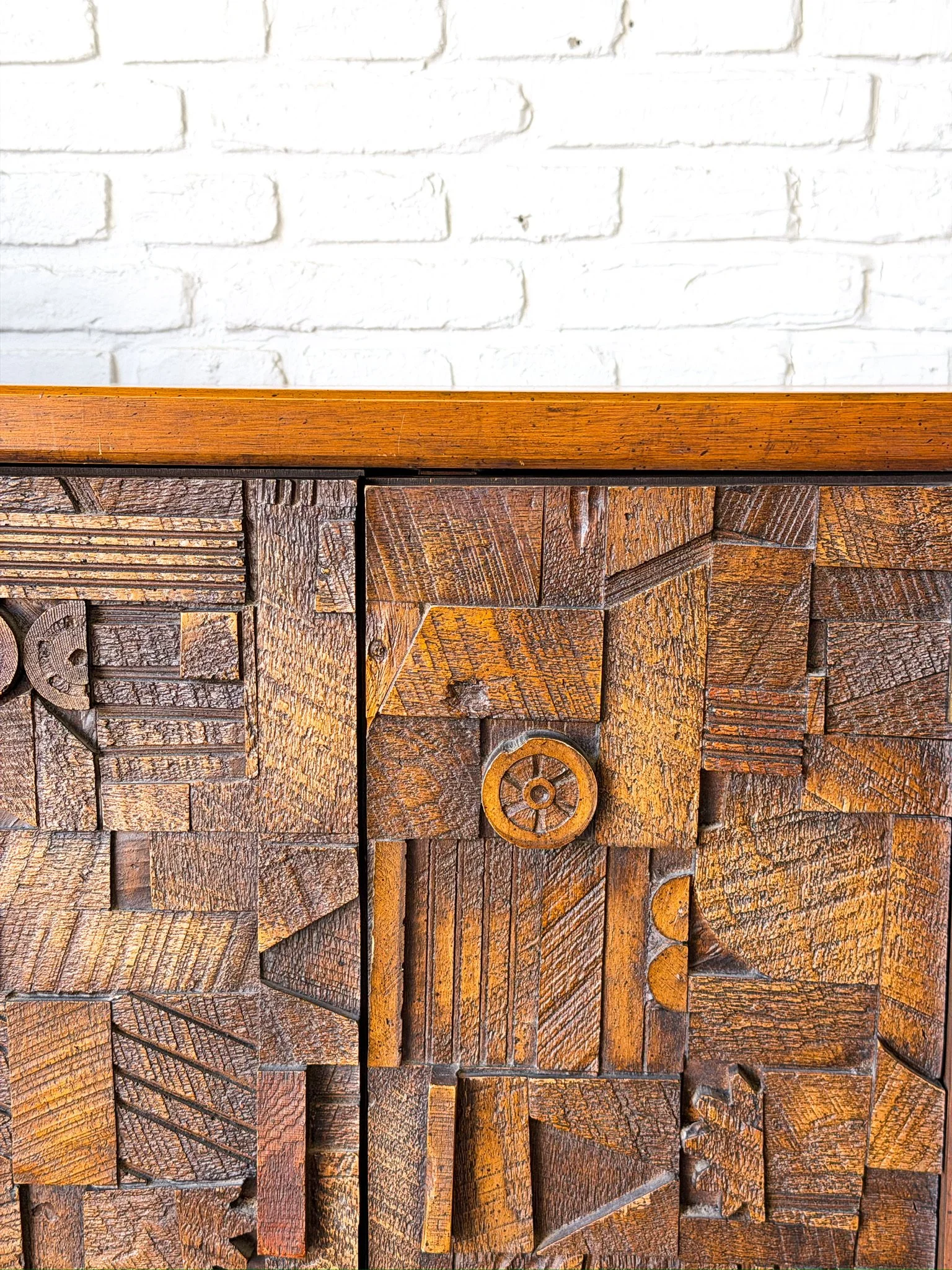 Lane Pueblo Brutalist 1970s Lowboy Dresser 16.jpg