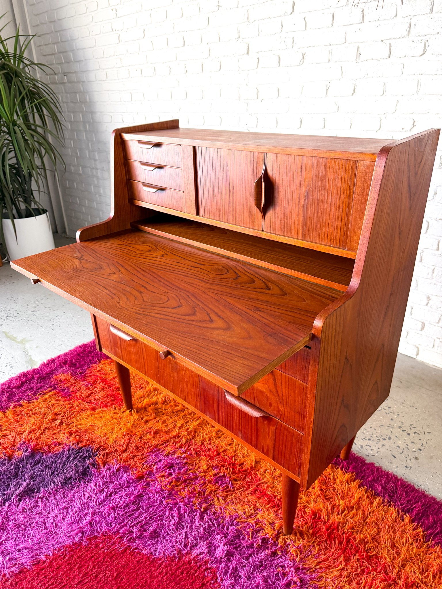 Danish Modern Teak Secretary Desk11.jpg