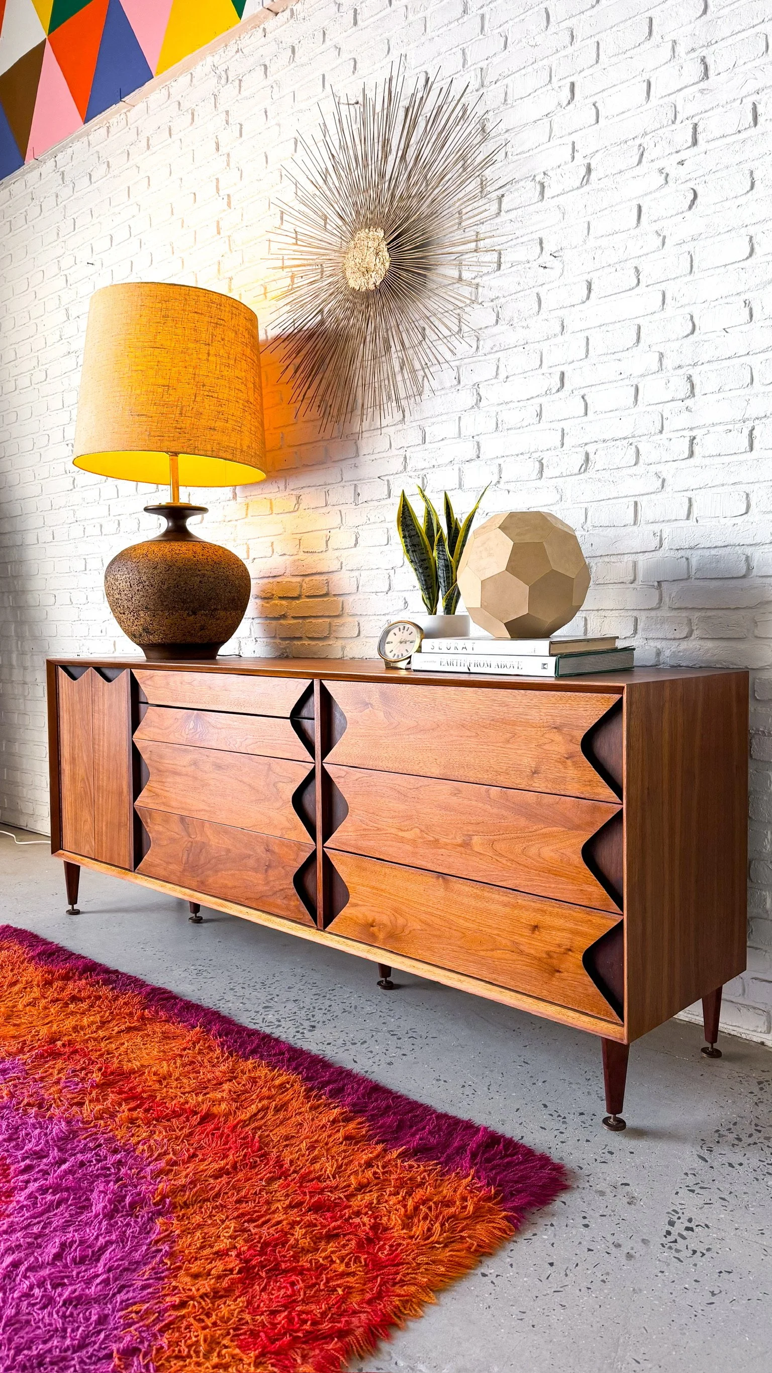 Rare Mid-Century Grosfeld House Walnut Credenza- refinished!4.jpg