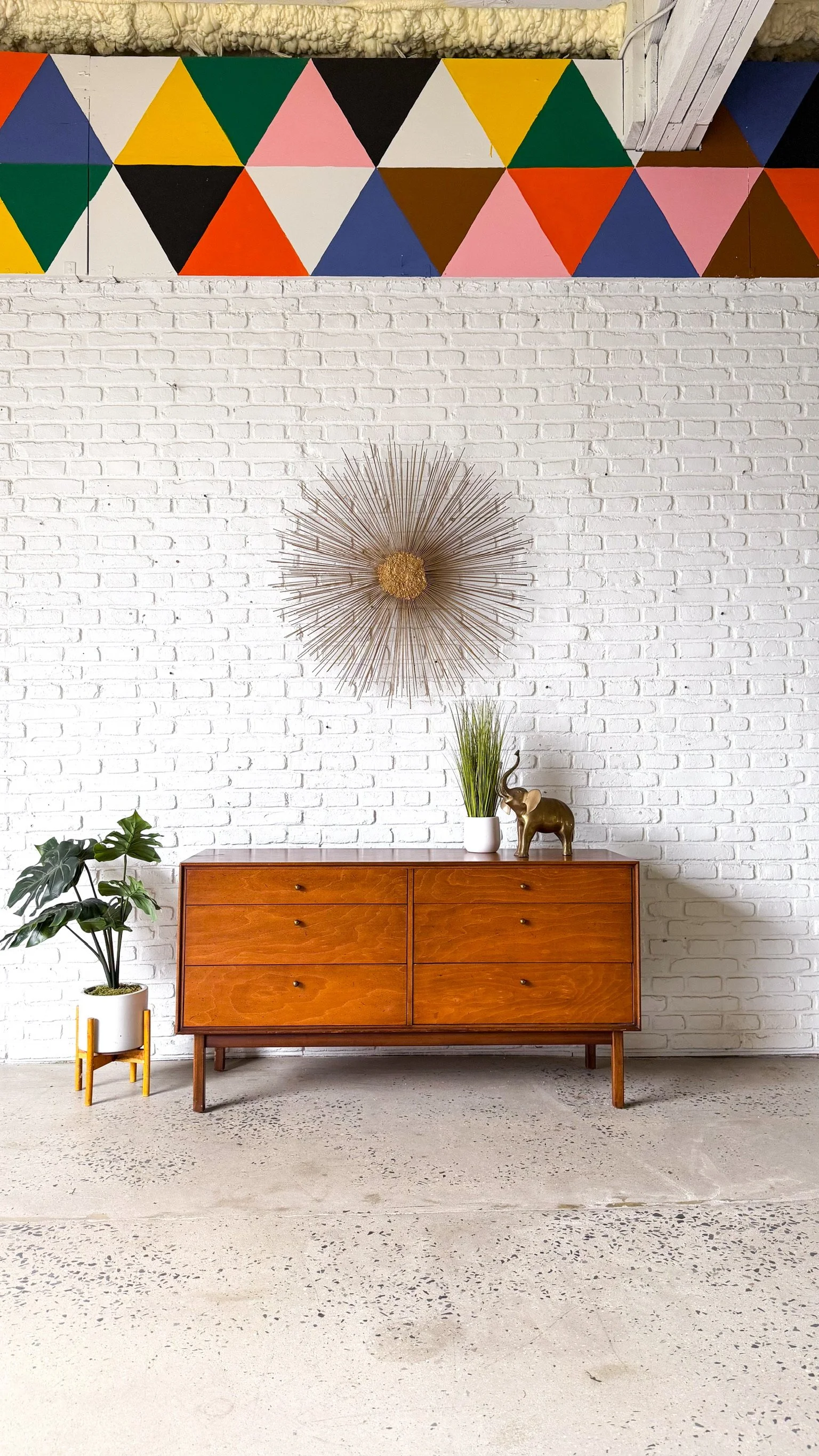 Mid Century 6 Drawer Low Dresser1.jpg