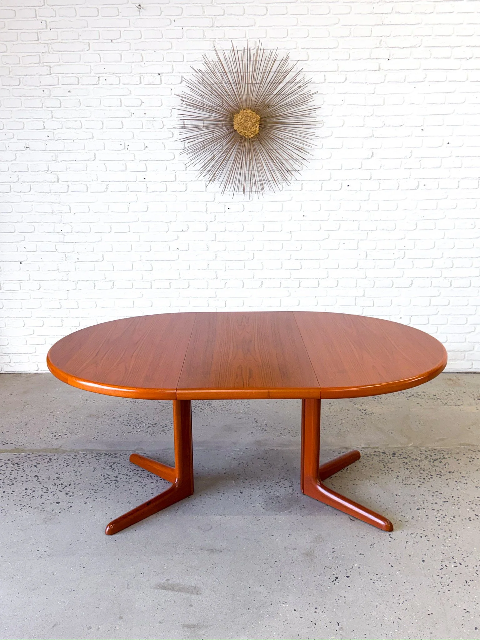 Danish Modern Circular Dining Table with Two Leaves22.jpg