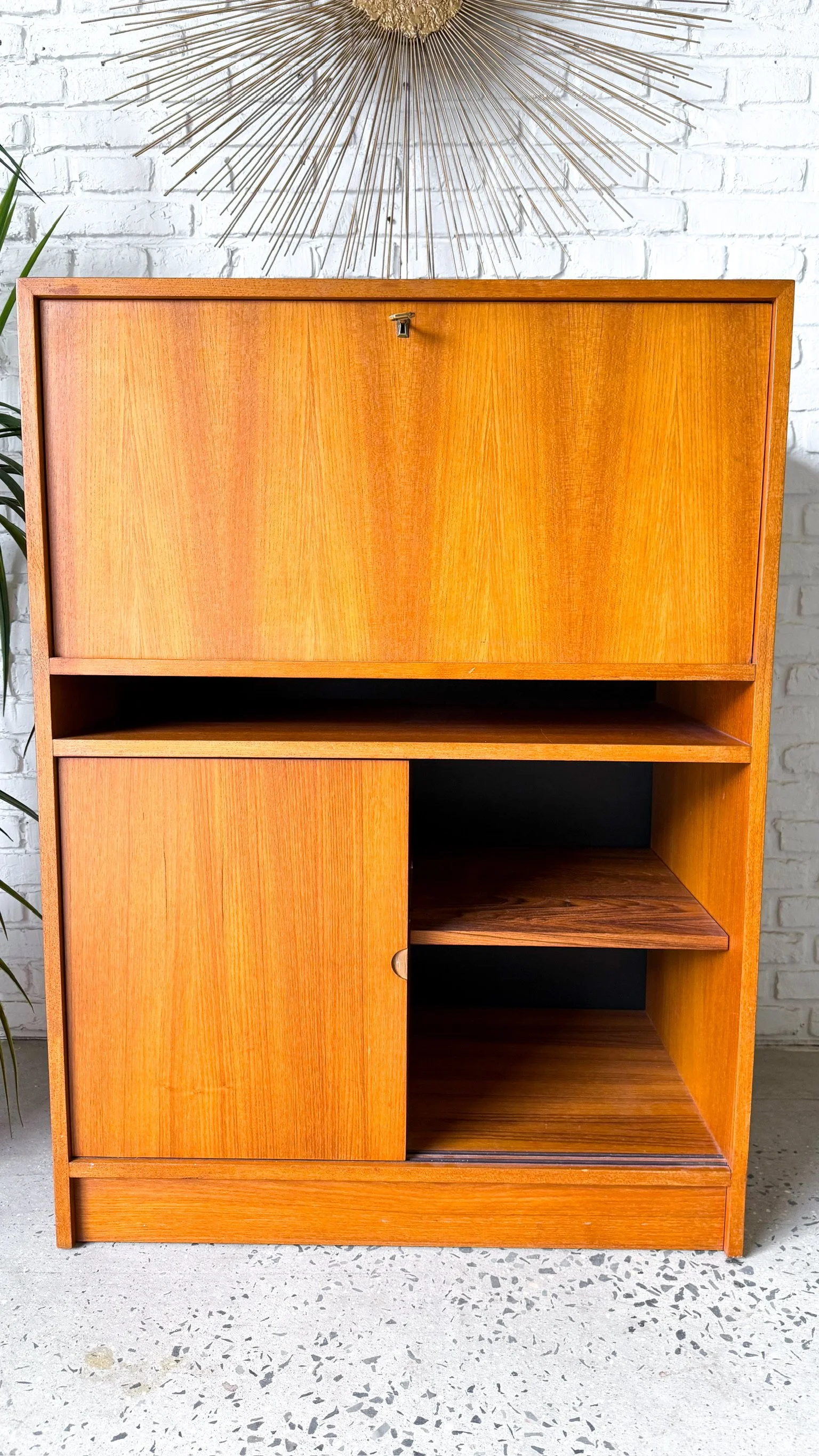 Teak Desk or Bar with fold down flap10.jpg