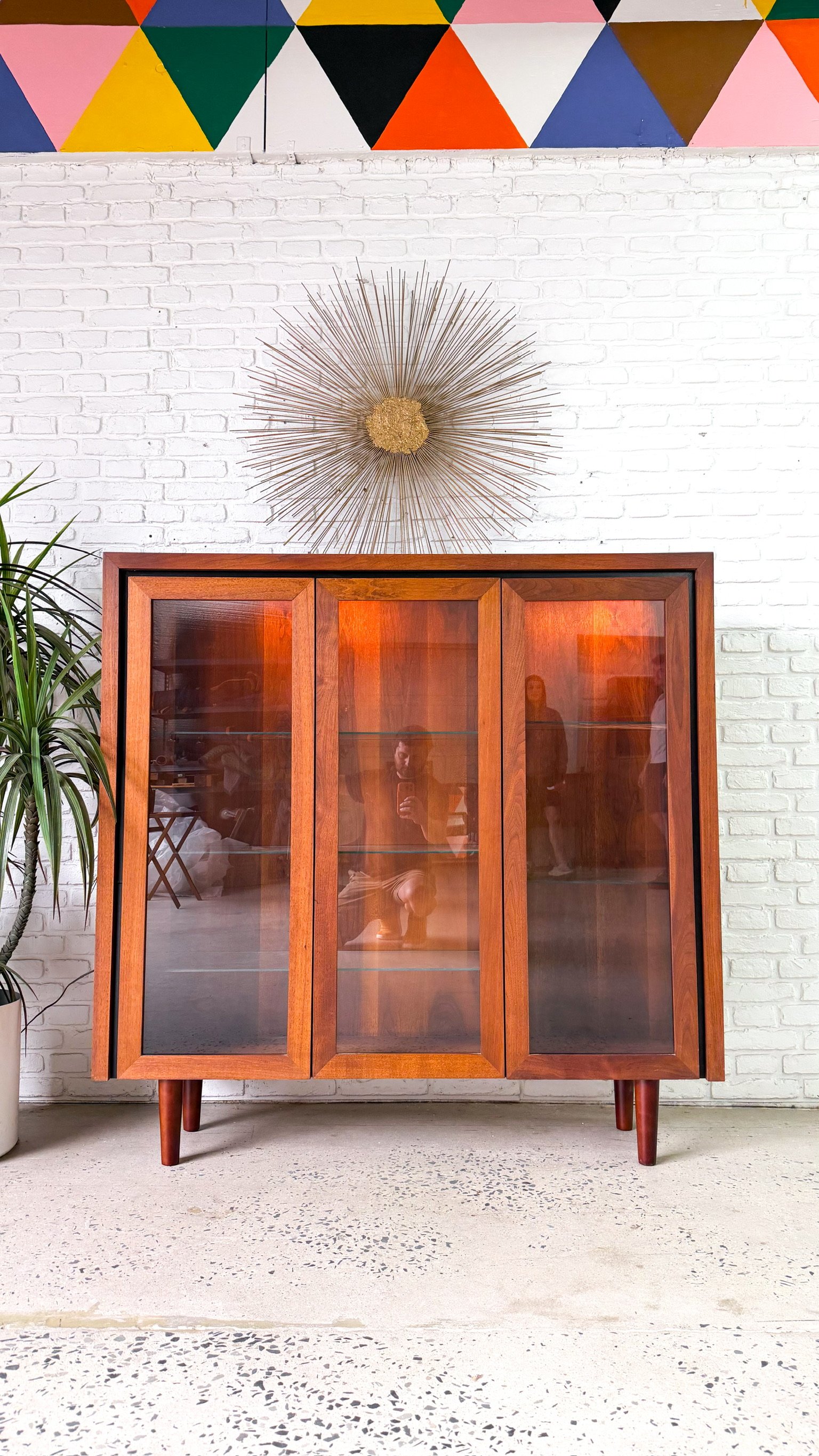 Arthur Umanoff for Dillingham Walnut Curio Cabinet1.jpg
