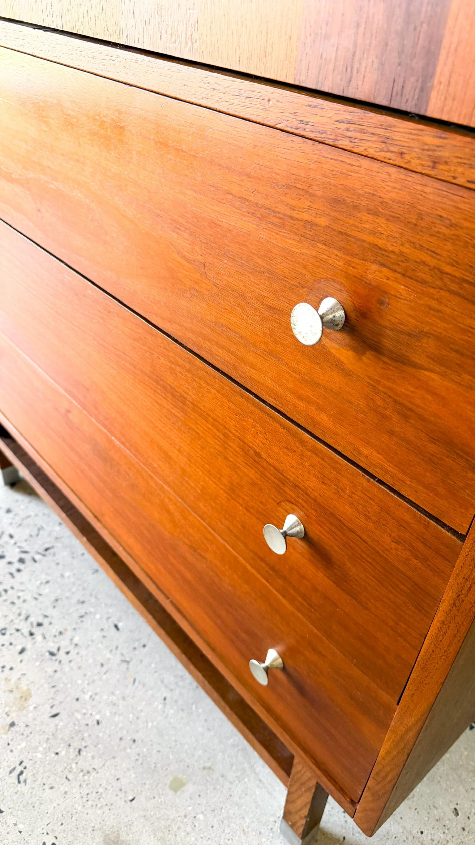 1960s Stanley Walnut and Rosewood Highboy Dresser4.jpg
