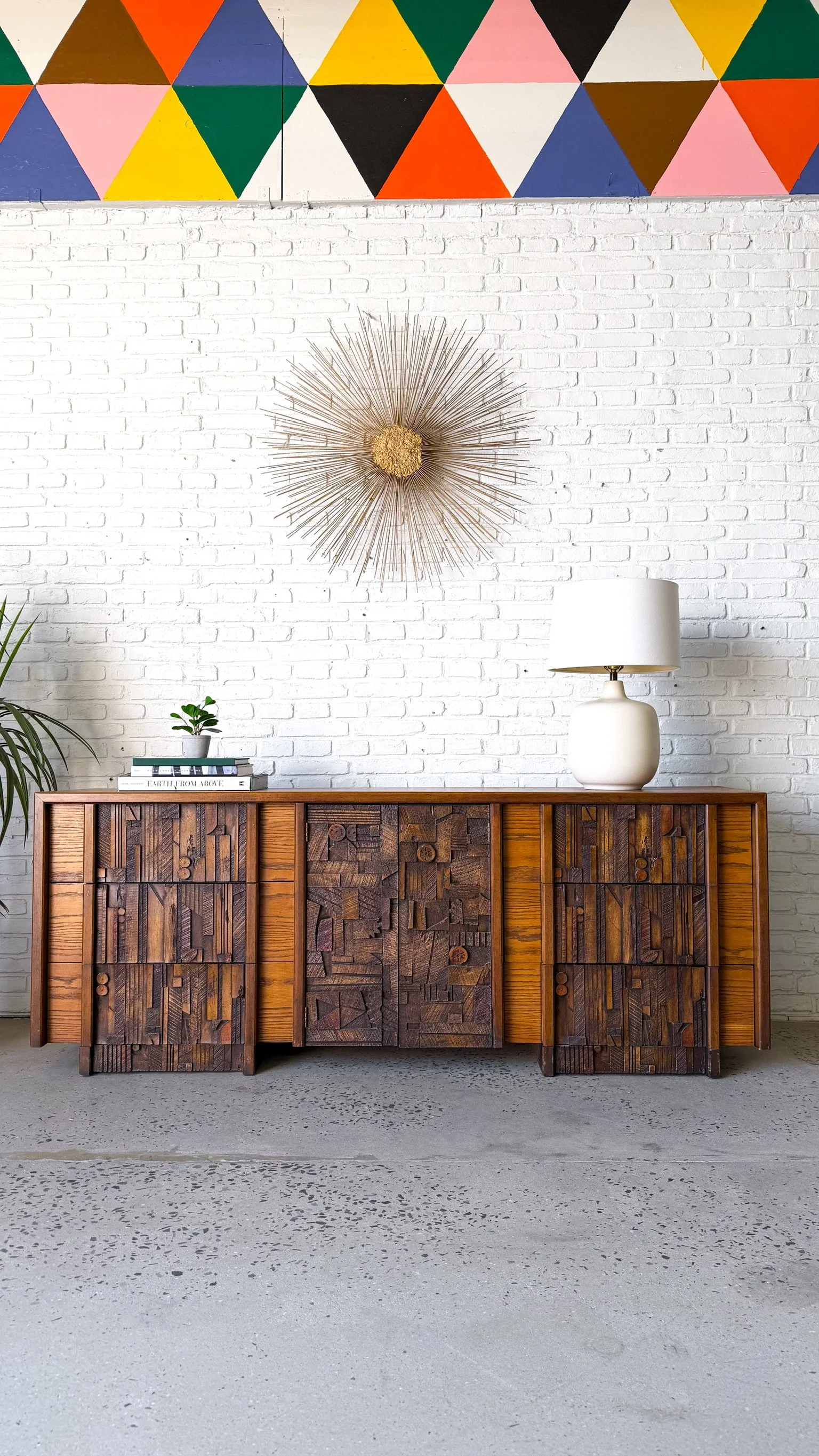 Lane Pueblo Brutalist 1970s Lowboy Dresser 2.jpg