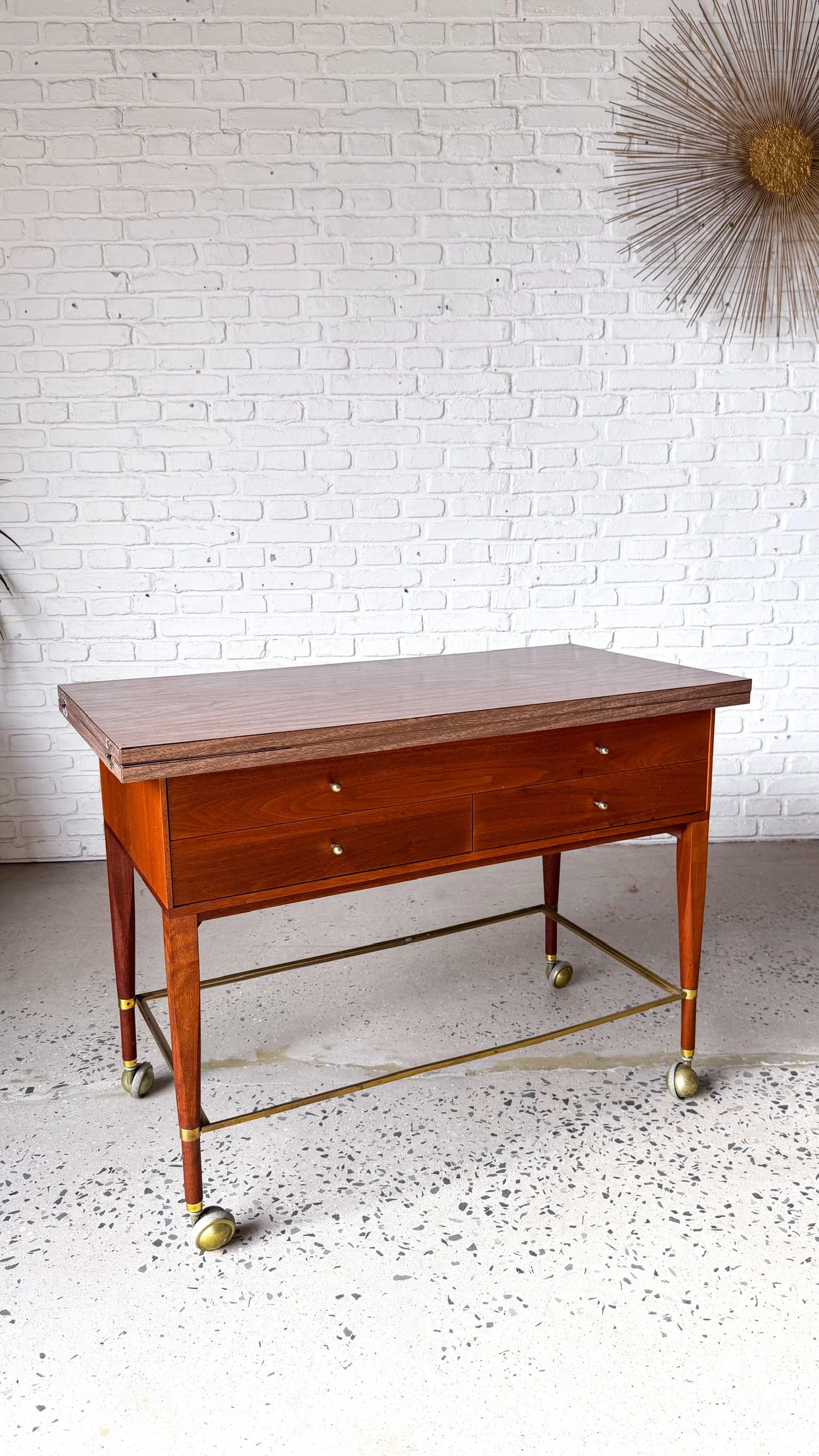 American Designer Paul McCobb for Calvin Furniture Expanding Bar Cart1.jpg