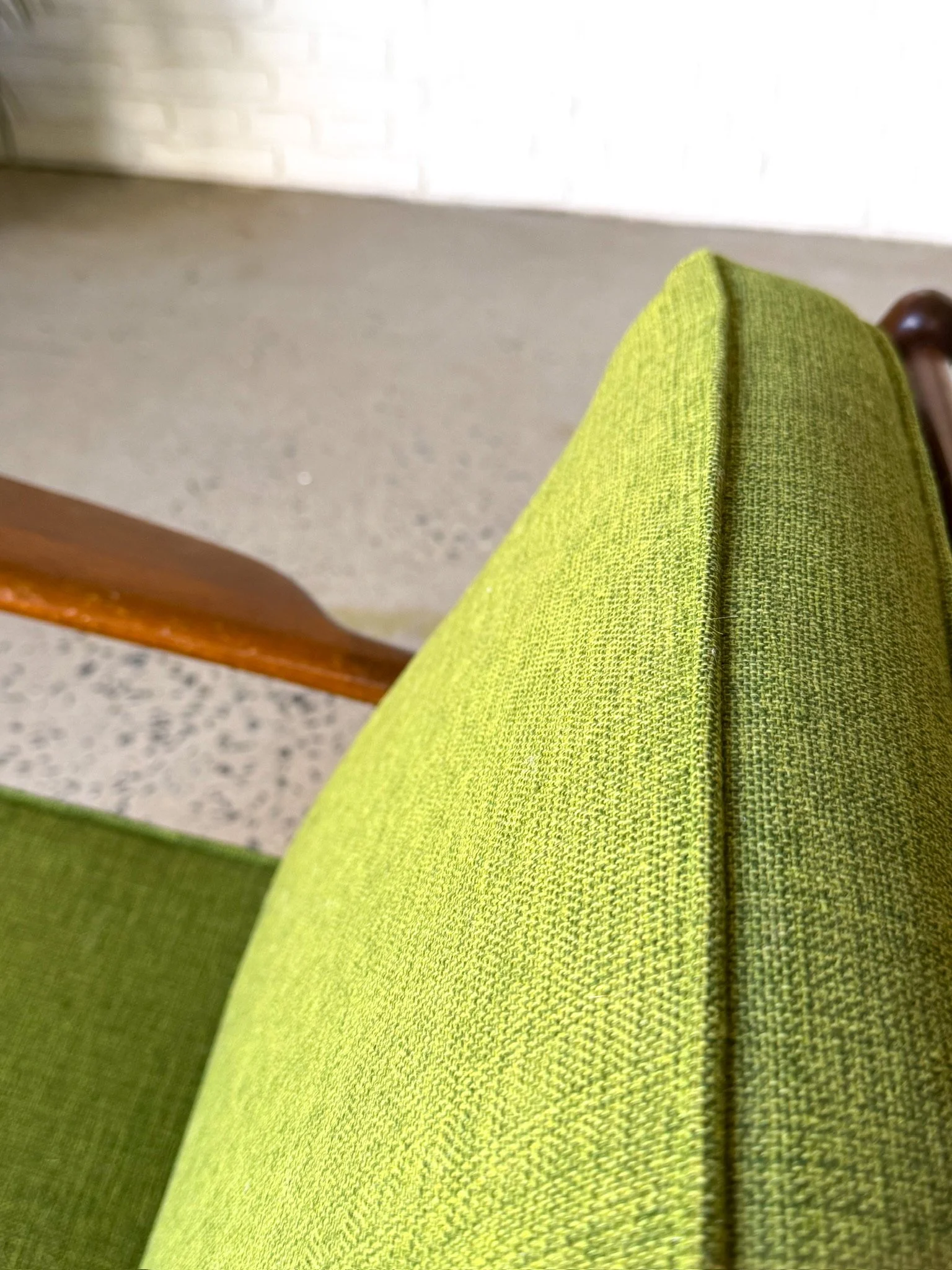 Danish Modern Lounge Chair with Original Green Upholstery7.jpg