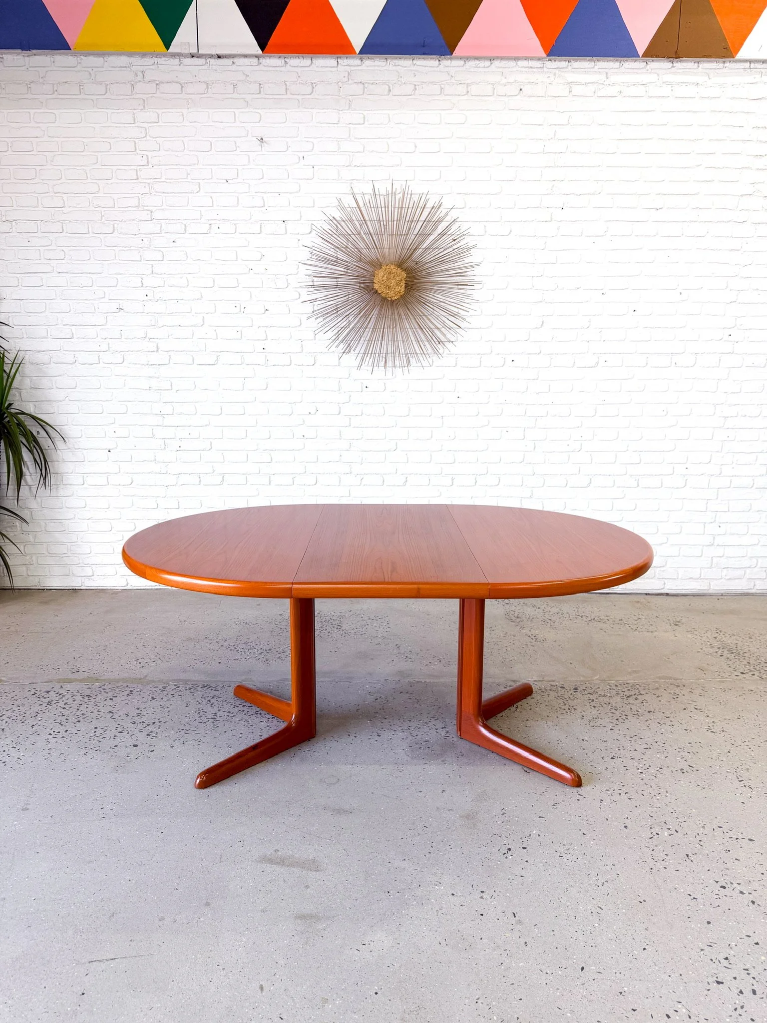 Danish Modern Circular Dining Table with Two Leaves21.jpg
