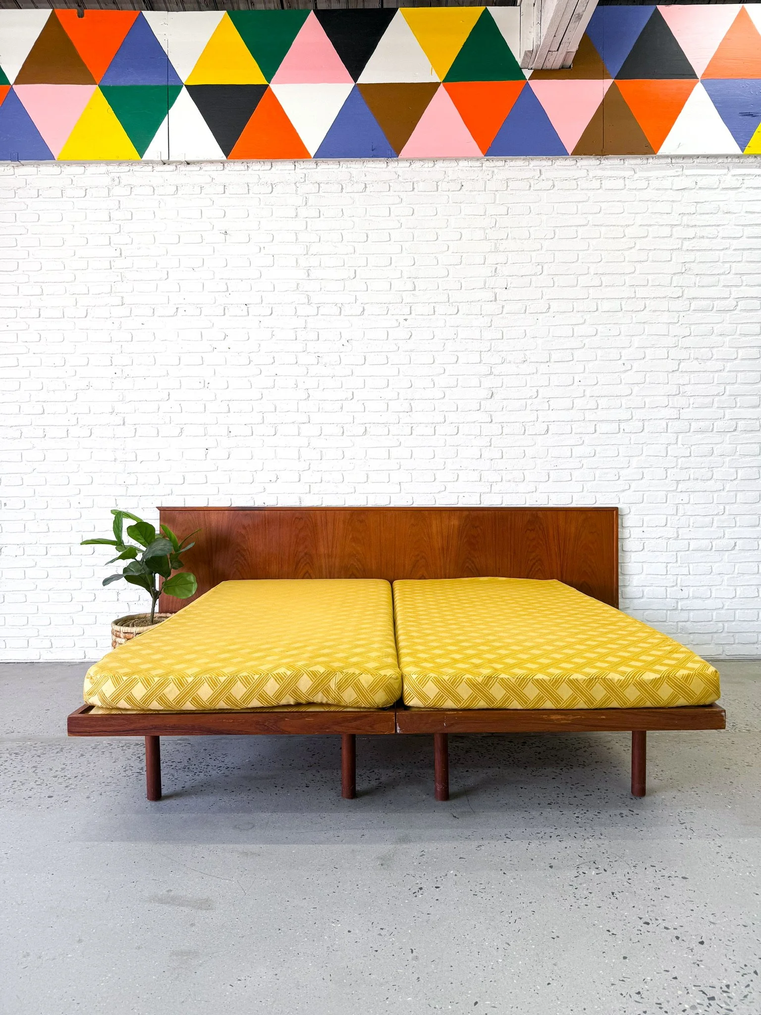 Twin Beds and Teak Headboard12.JPG