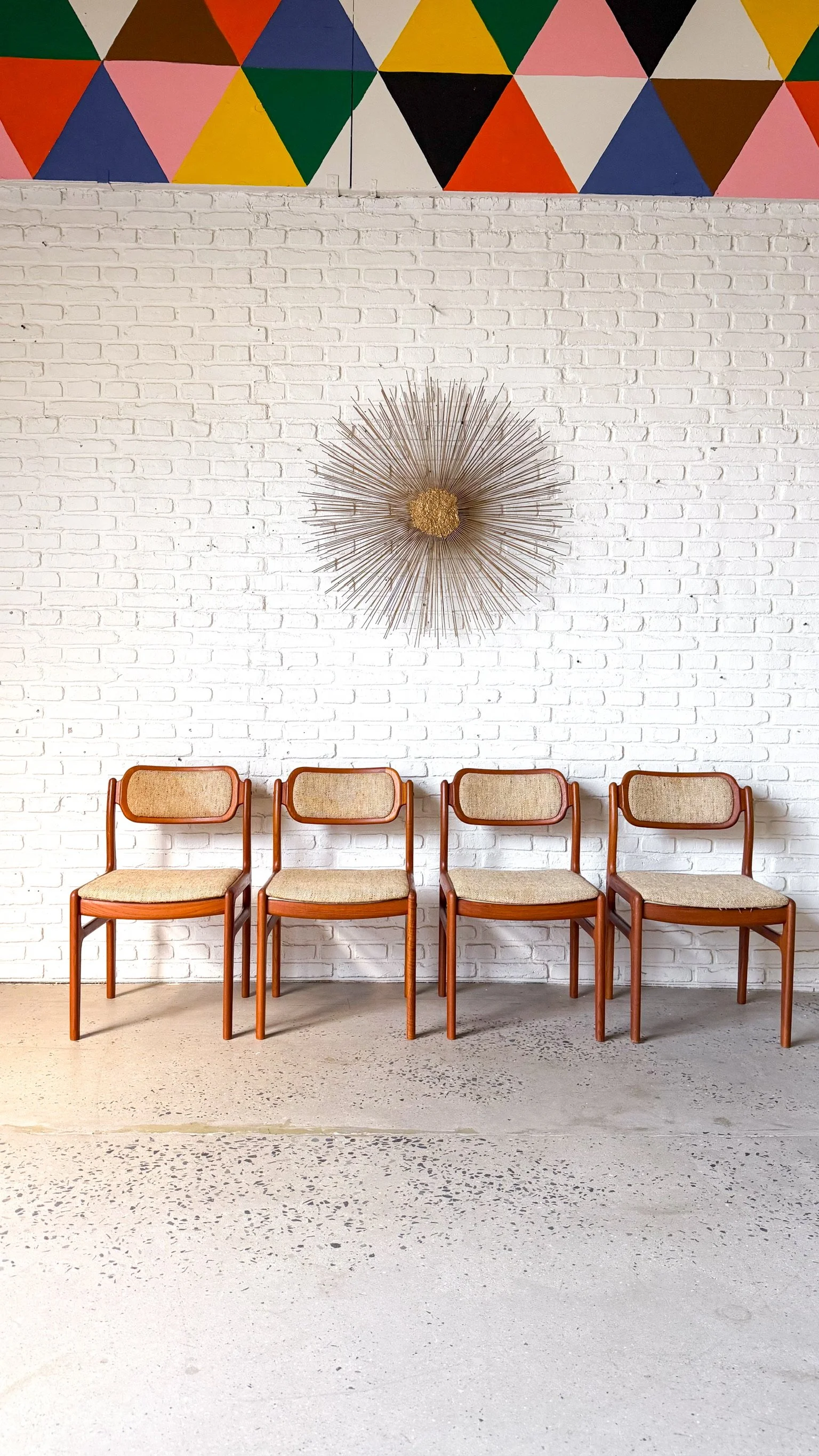 Set of 4 Solid Teak Dining Chairs by Dixie1.jpg