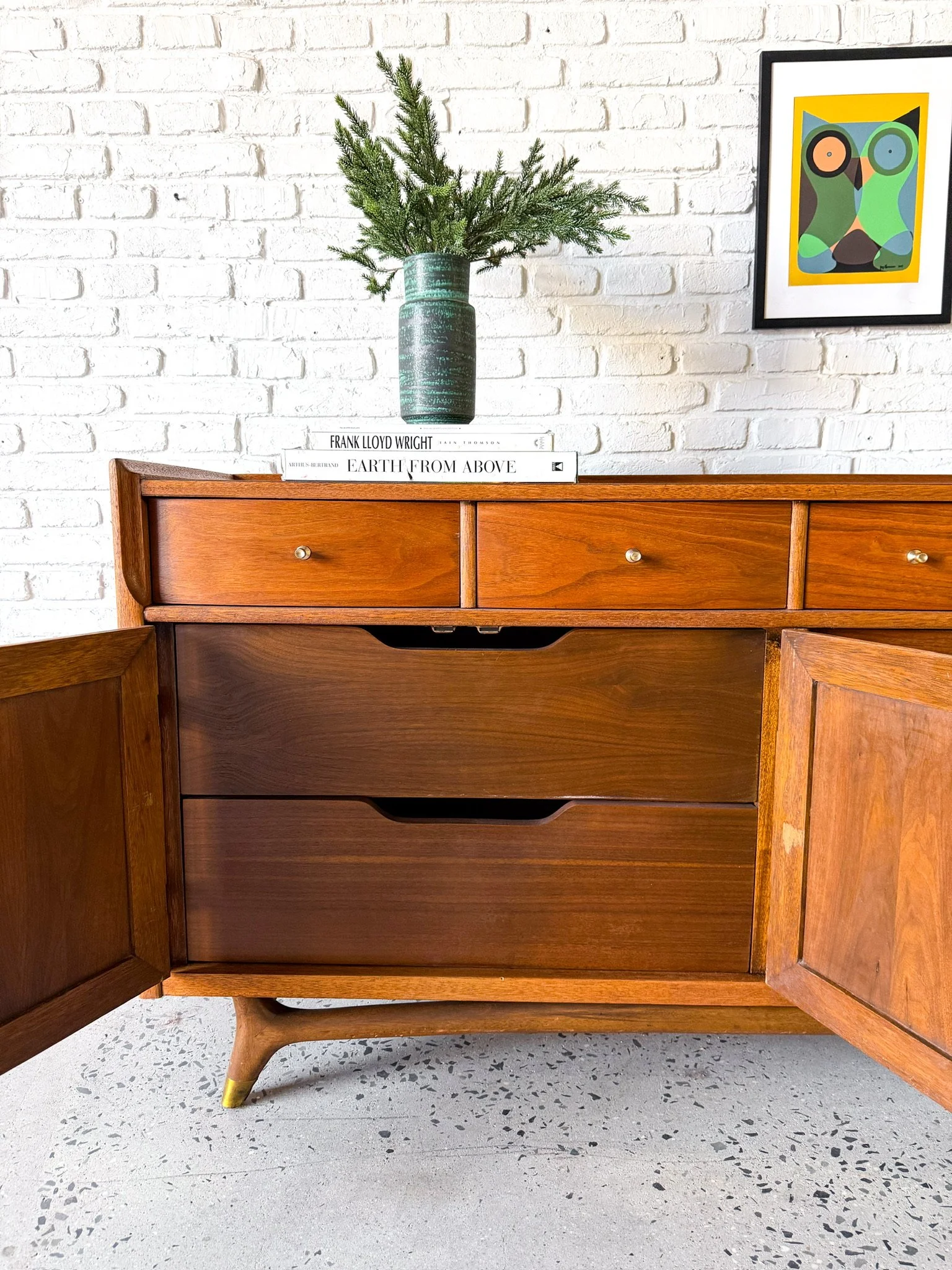 kent coffey the precedere refinished walnut lowboy dreser4.jpg