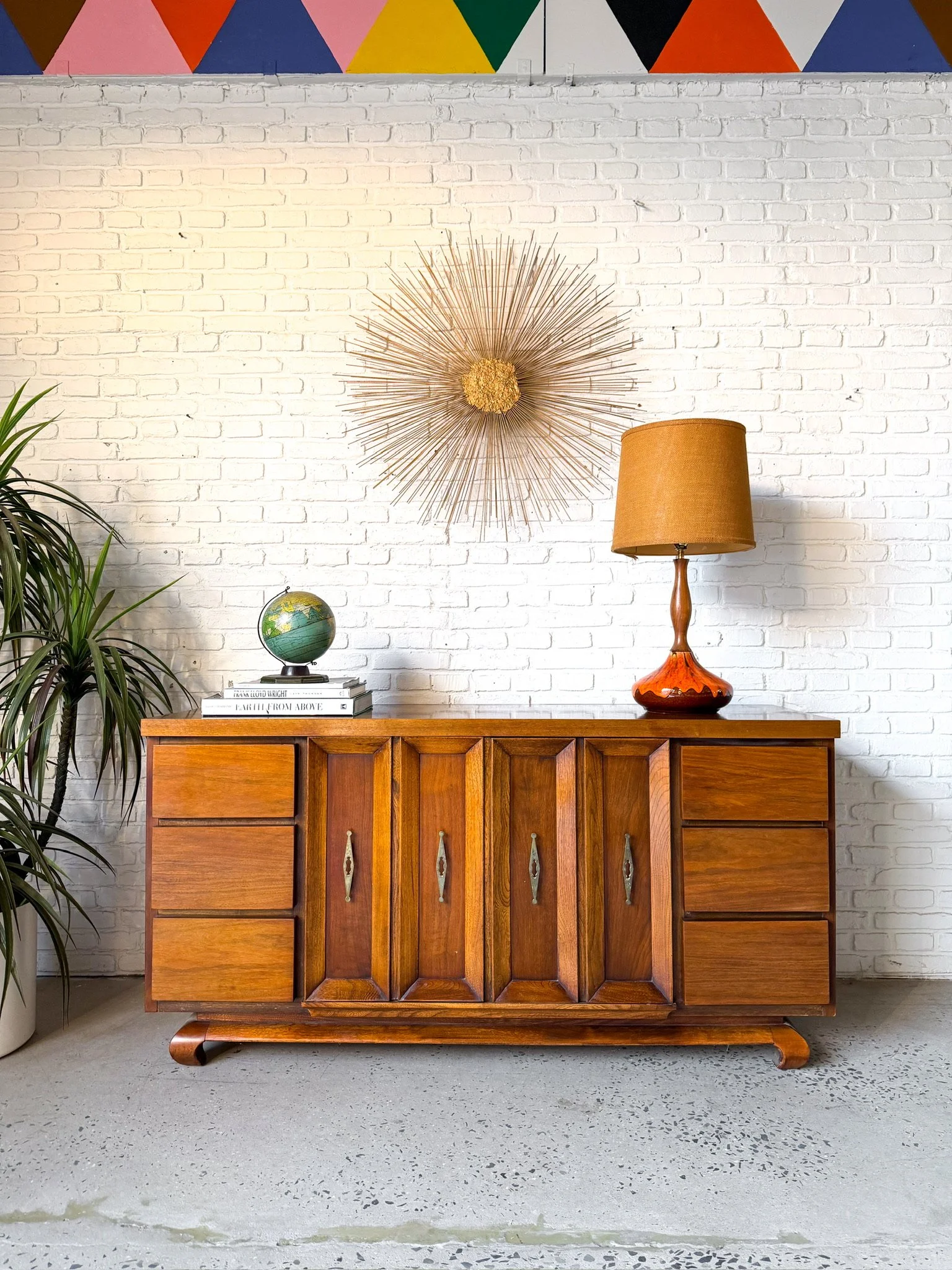 American of Martinsville walnut lowboy dresser1.jpg