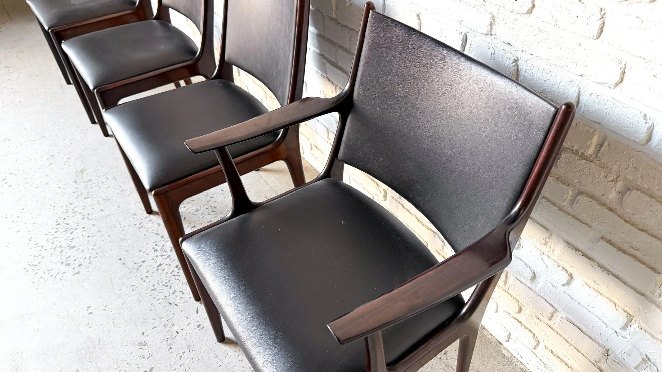 Johannes Andersen Danish Rosewood Dining Chairs3.jpg