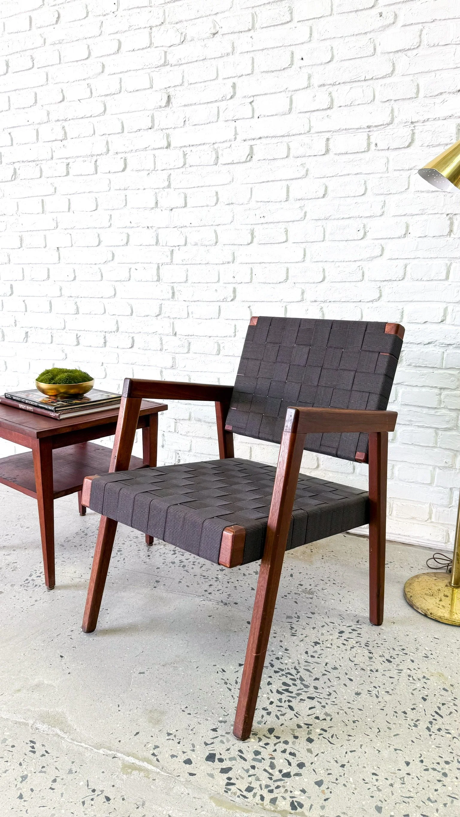 1950s Woven Strap Chair4.JPG