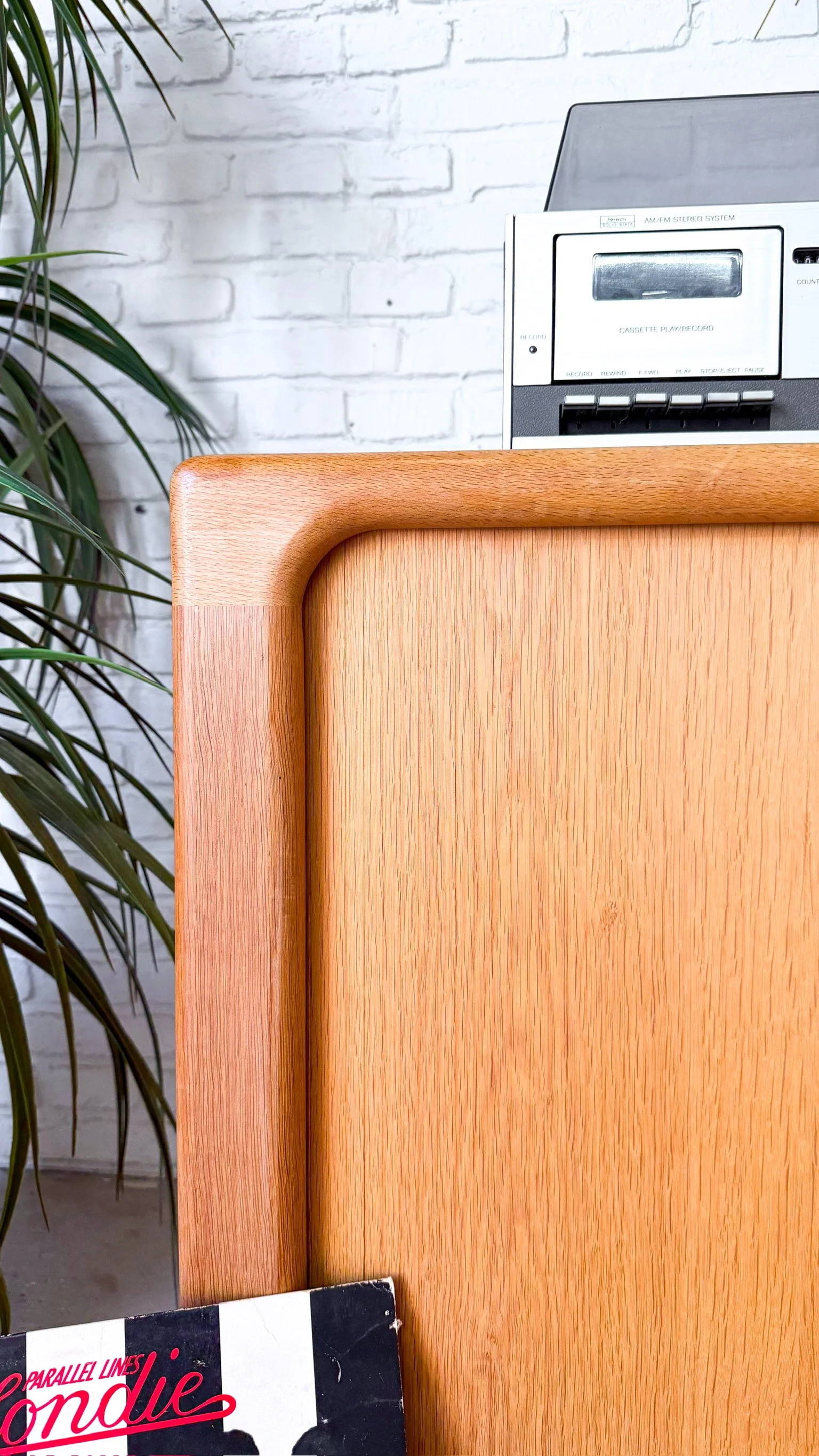 Dyrlund Danish Oak Tambour Door Media Cabinet17.jpg